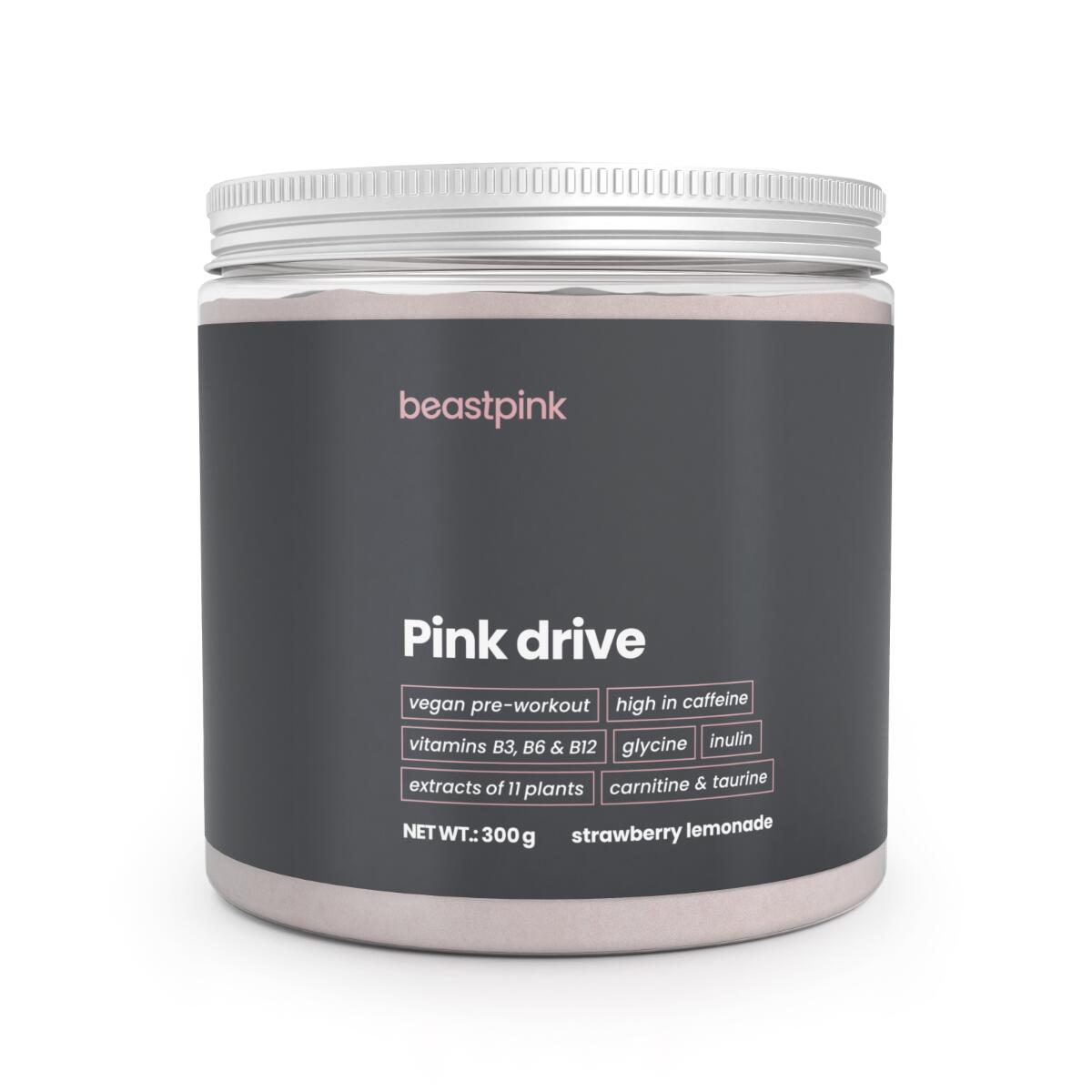 BEASTPINK Pre-workout Pink Drive prášek 300 g