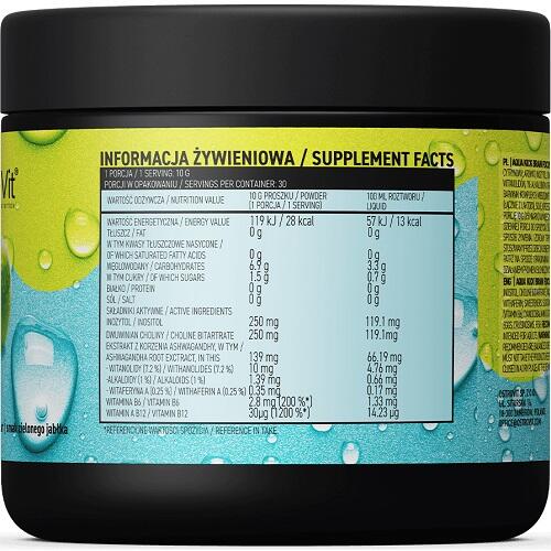 OstroVit Aqua Kick Brain Focus 300g Green Apple