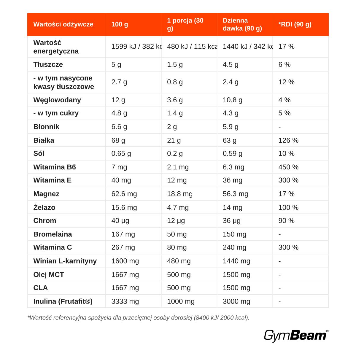 Białko serwatkowe Yum Yum Whey proszek koncentrat 1000 g 2/3