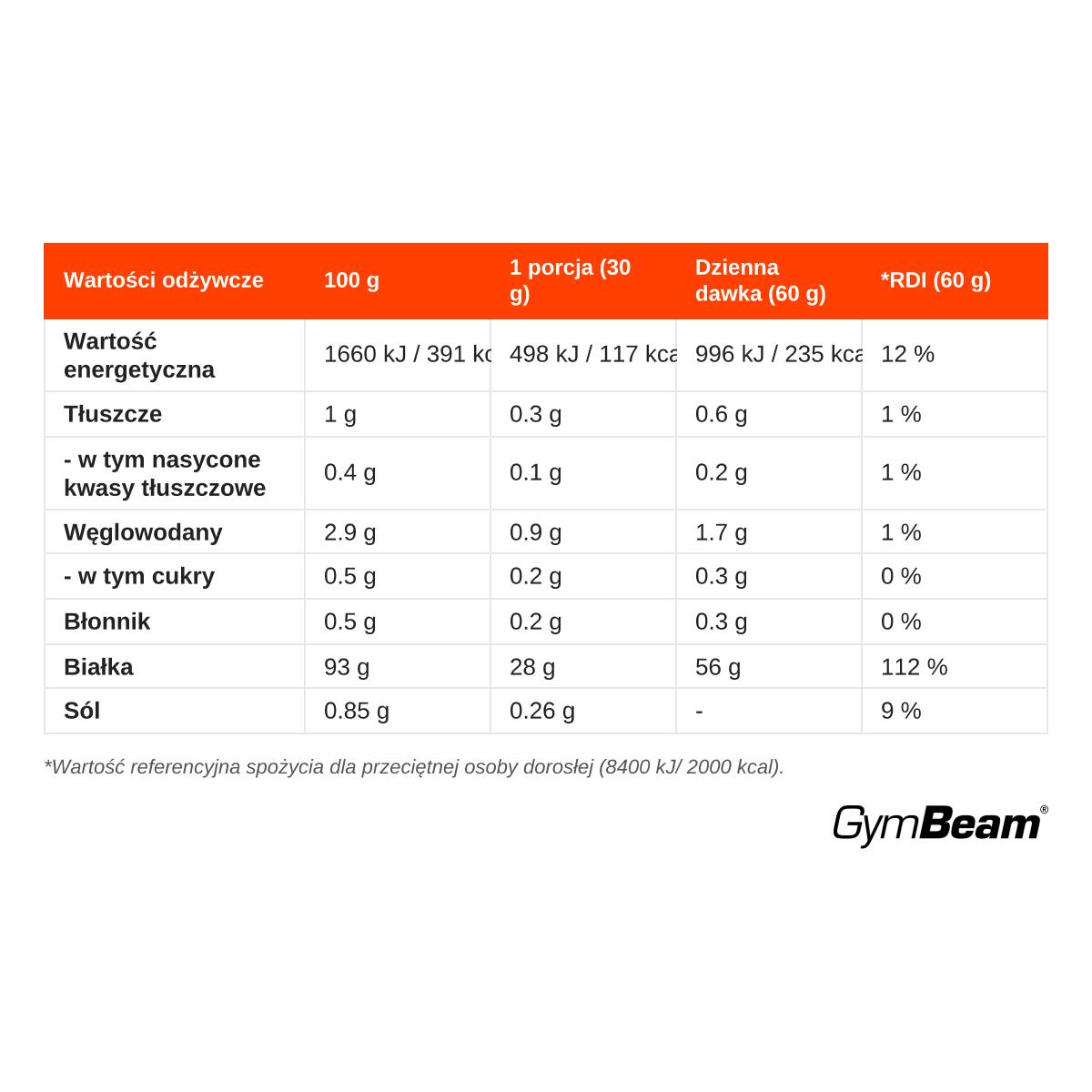 Białko wołowe proszek hydrolizat 1000 g 2/3