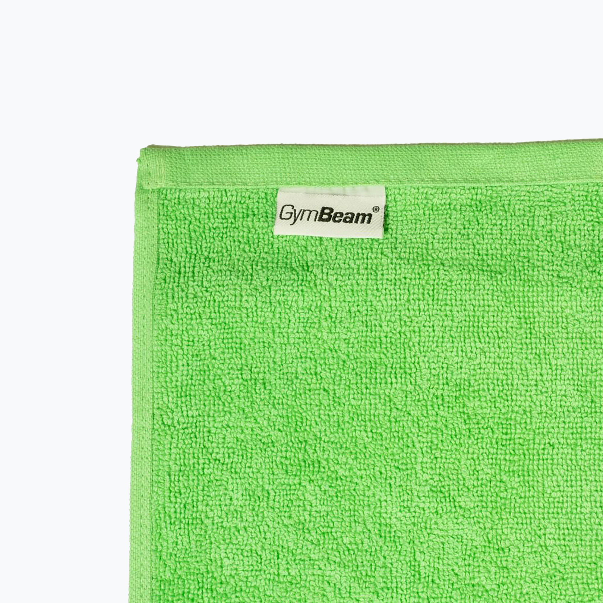 Asciugamano fitness 100% cotone 50x90 cm verde 3/6