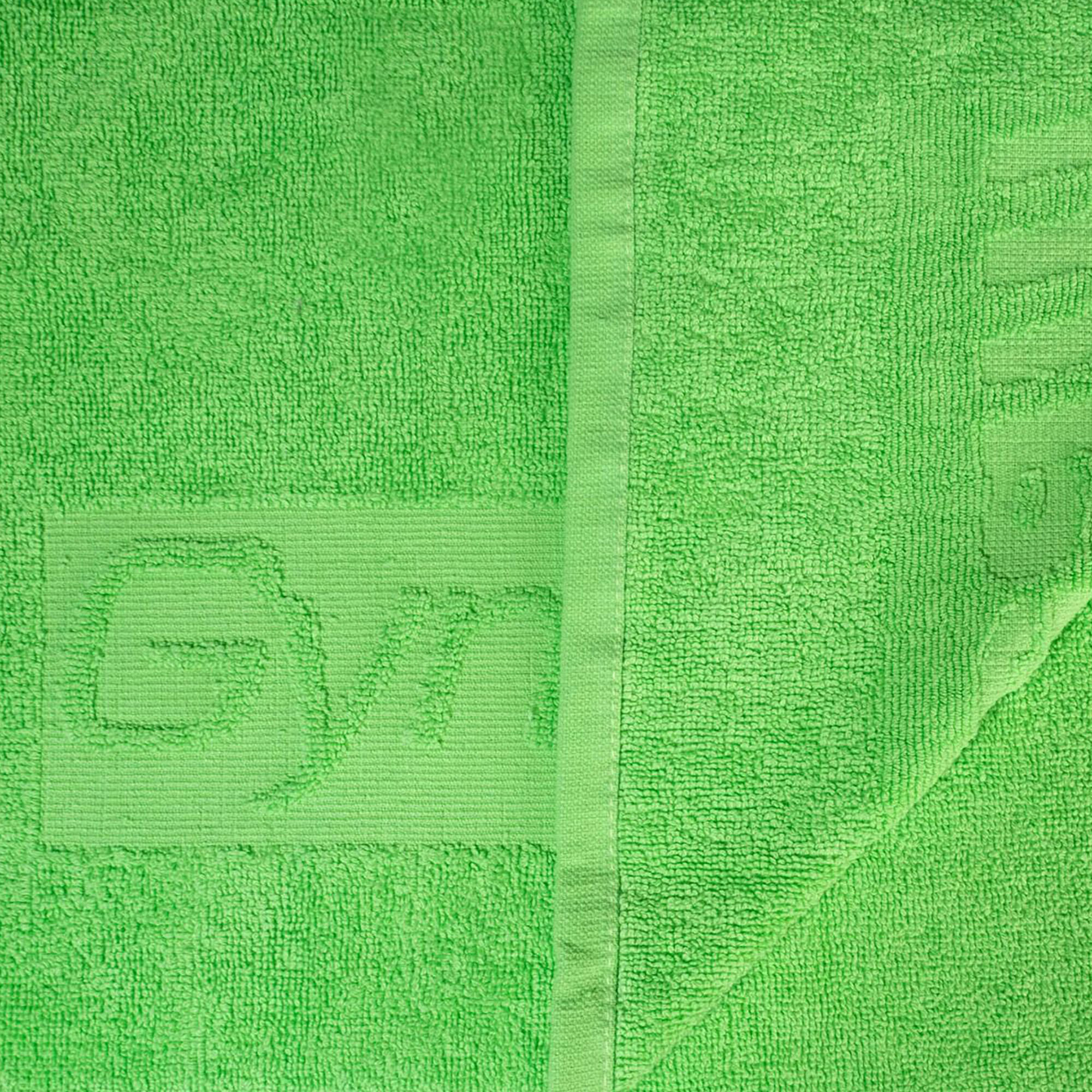 Asciugamano fitness 100% cotone 50x90 cm verde 2/6