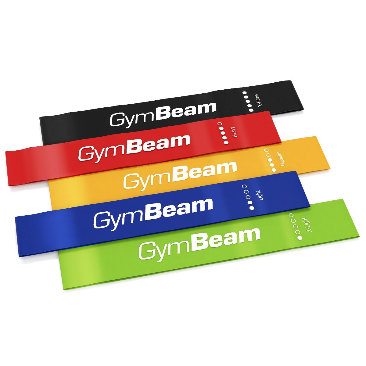 GYMBEAM Posilovací gumy fitness TPE sada 5 ks Resistance 5