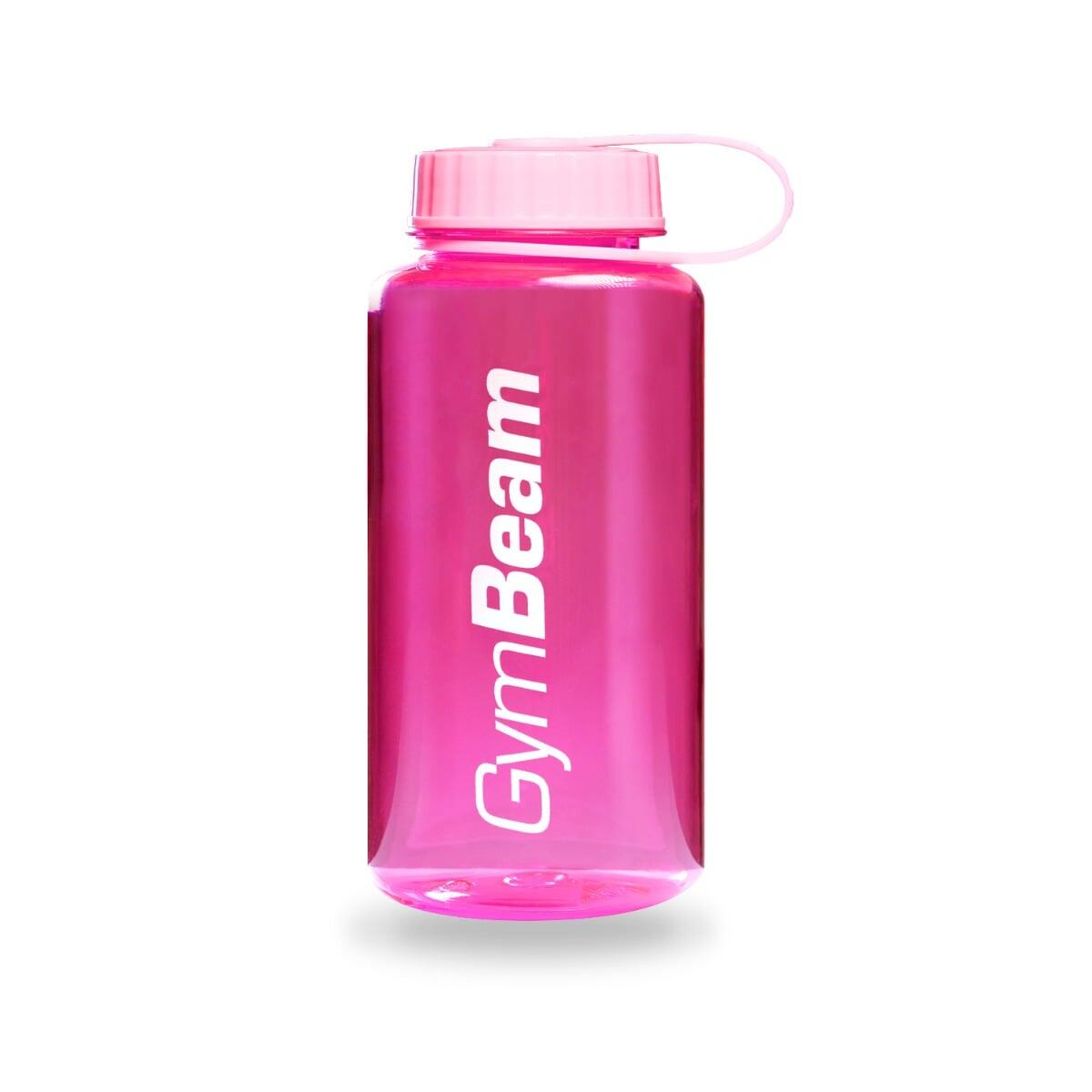 Butelka sportowa z szerokim otworem 1000 ml różowa