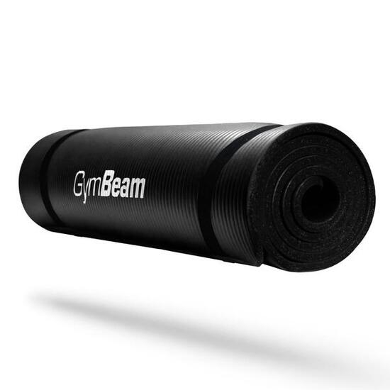 Mata joga i pilates antypoślizgowa 180x61x1 cm czarna Yoga Mat