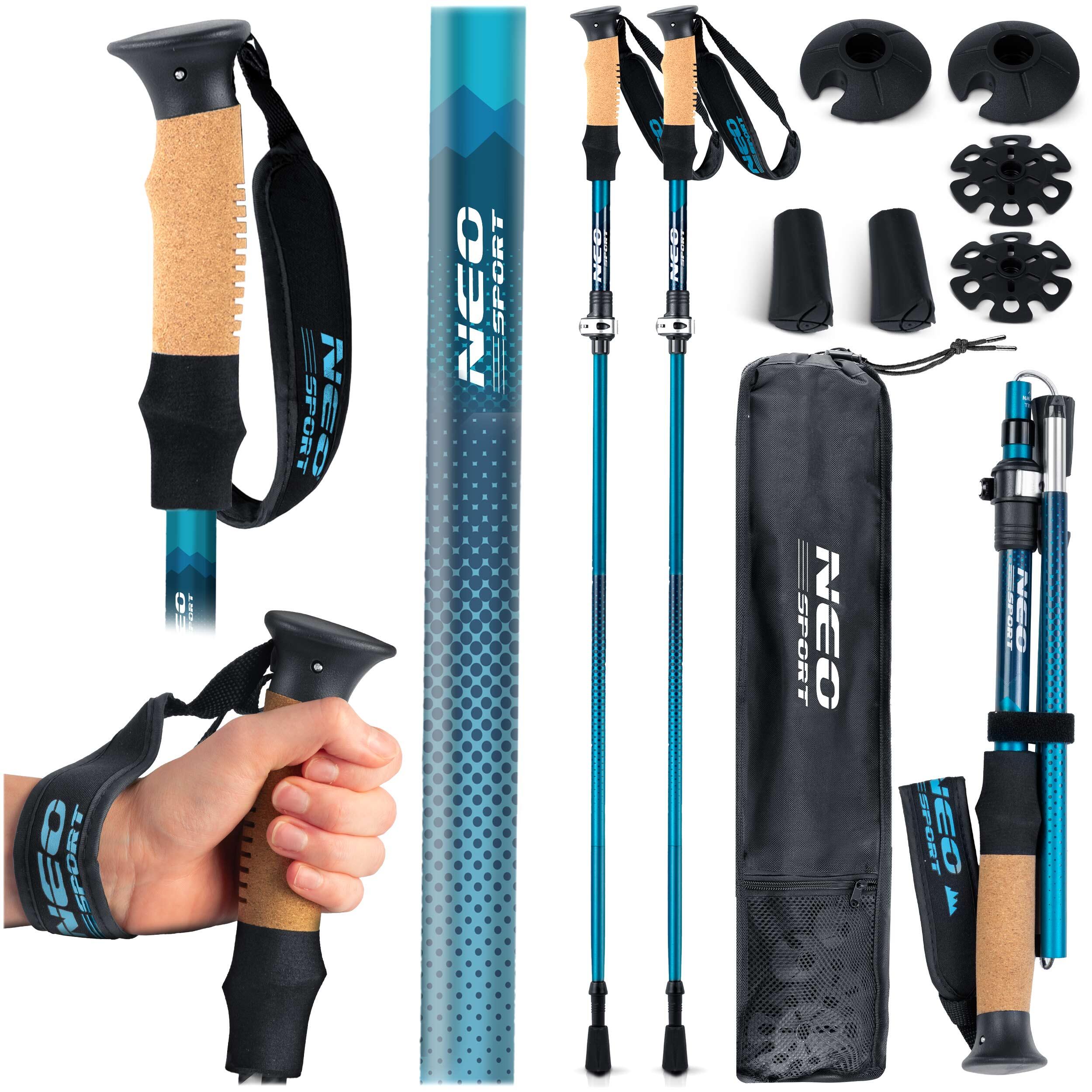 Bastoane de trekking Nordic Walking telescopice ajustabile