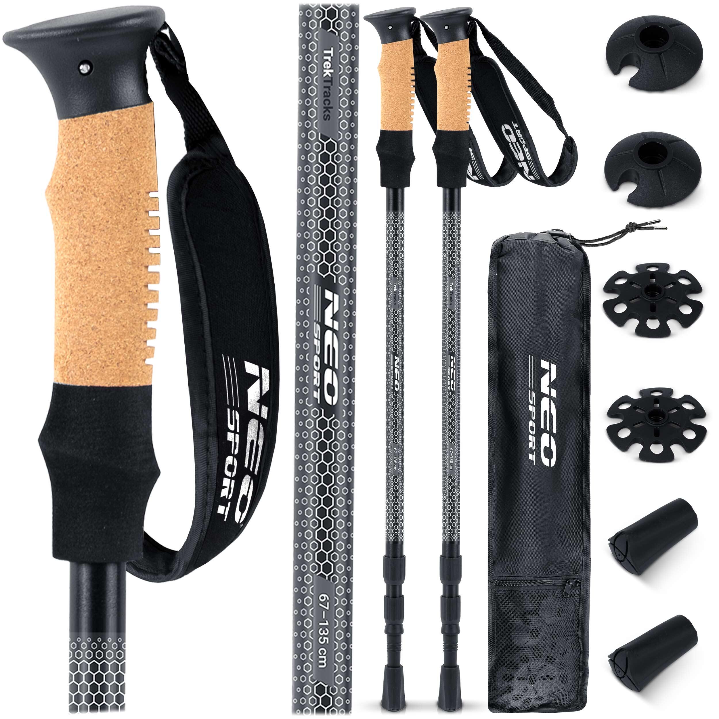 Bastoane de trekking Nordic Walking telescopice ajustabile