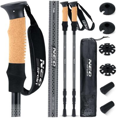 Bastoni da Trekking Nordic Walking Telescopici Antishock Kork