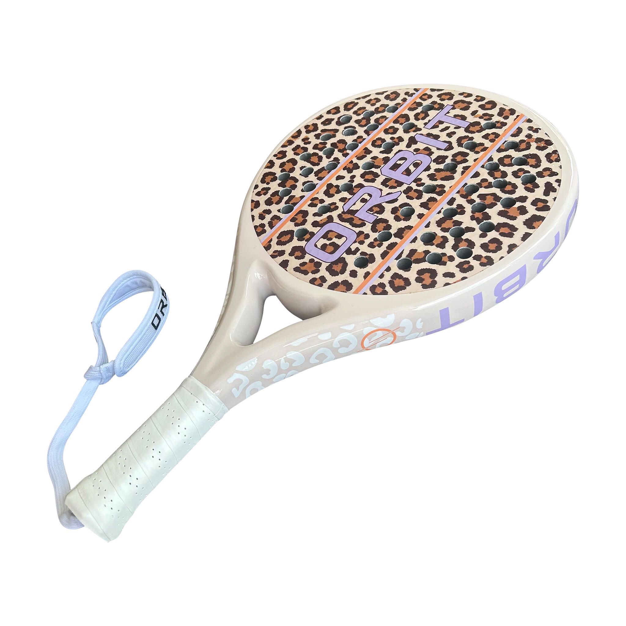 ORBIT Spotted raquette de padel - 100% carbone - tête ronde 4/7