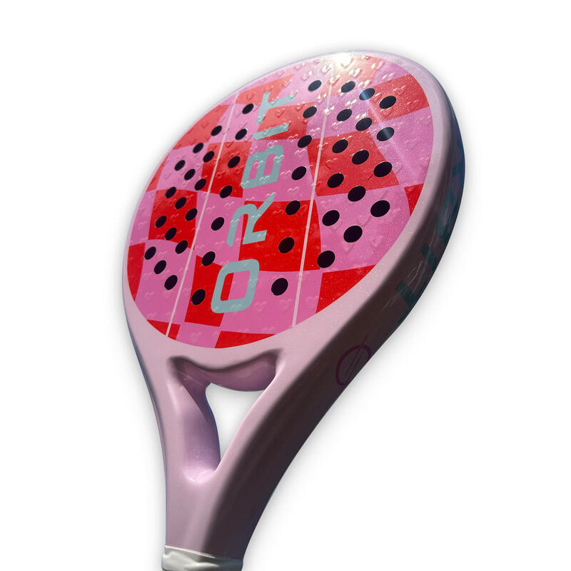Racheta de padel ondulată ORBIT - 100% carbon - formă rotundă