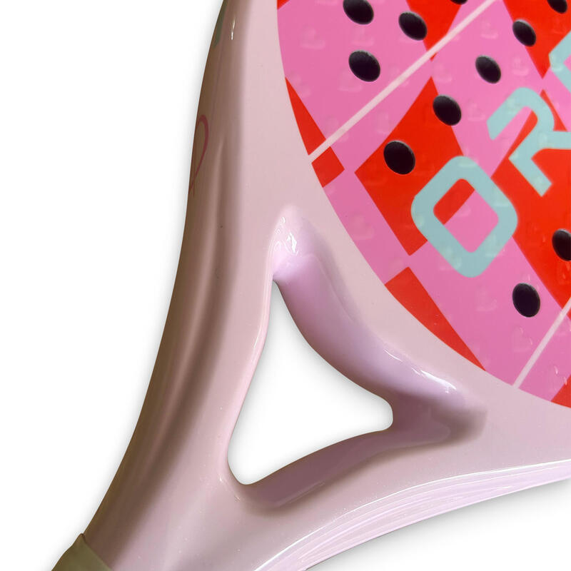 Racheta de padel ondulată ORBIT - 100% carbon - formă rotundă
