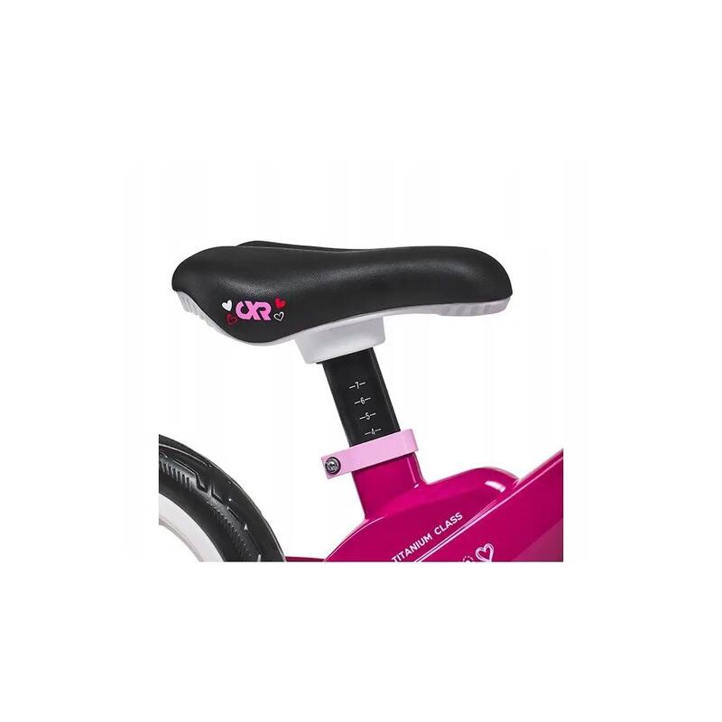 Bicicleta fara pedale copii CROXER Titanium Pro, Roz, Copii