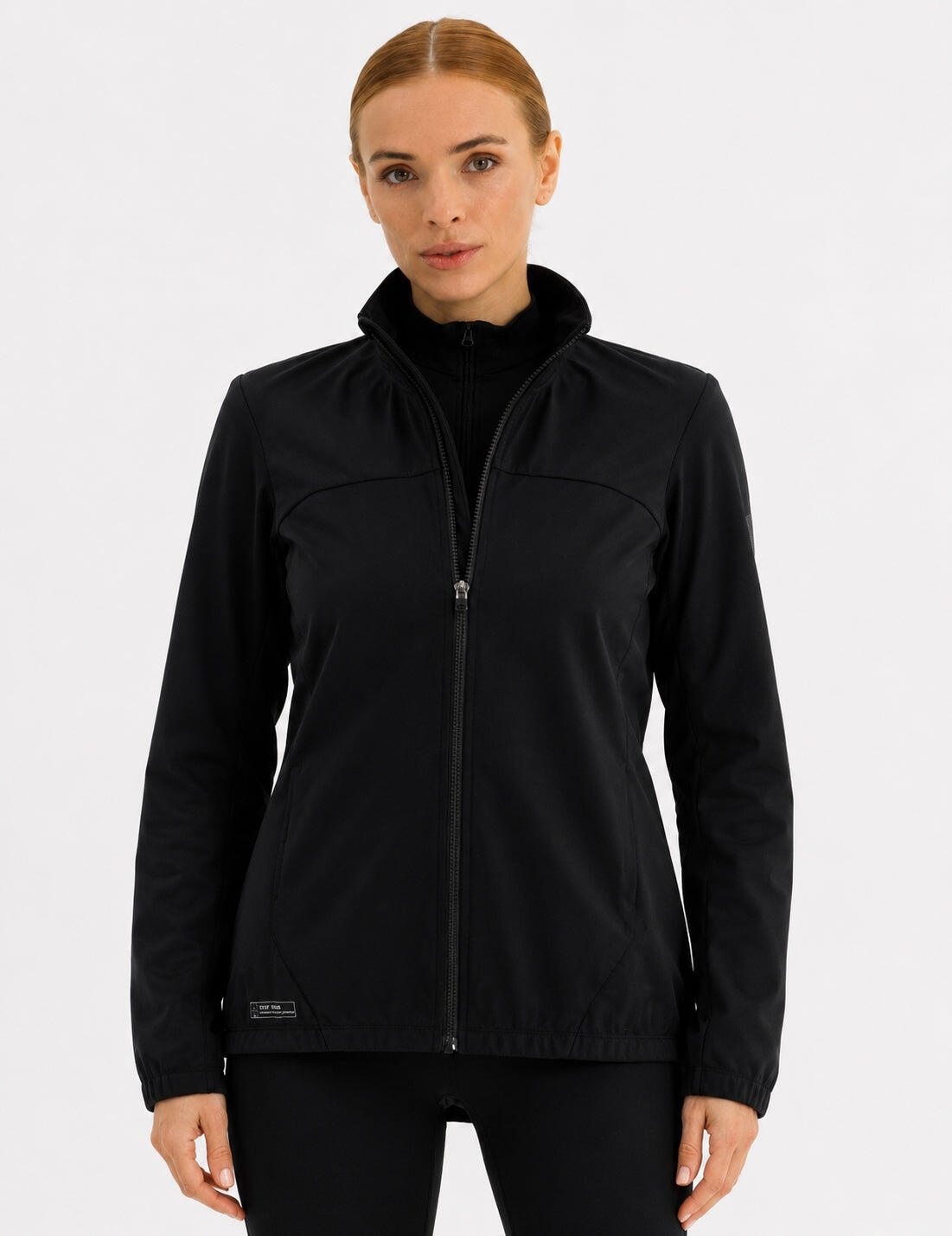 Damen Winter Fahrradjacke Softshell Thermalradjacke Advance Line Schwarz 1/4