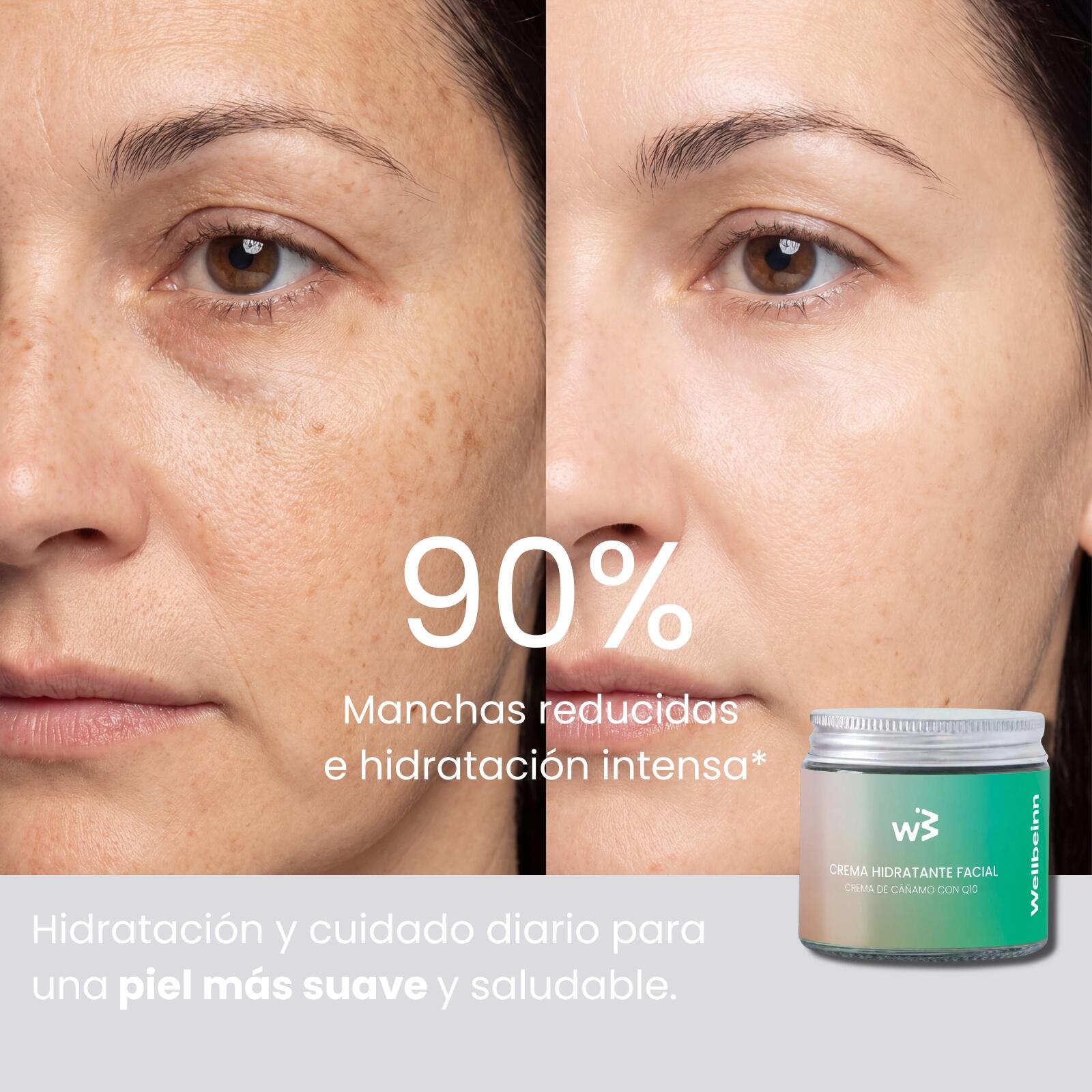 Crème Hydratante Visage Chanvre et Q10 WELLBEINN 3/7