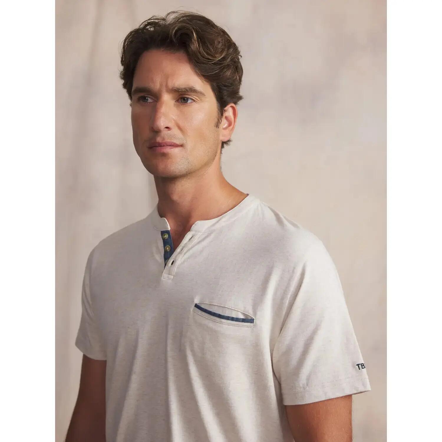 T-shirt - homme - manches courtes - blaketee - beige 5/5