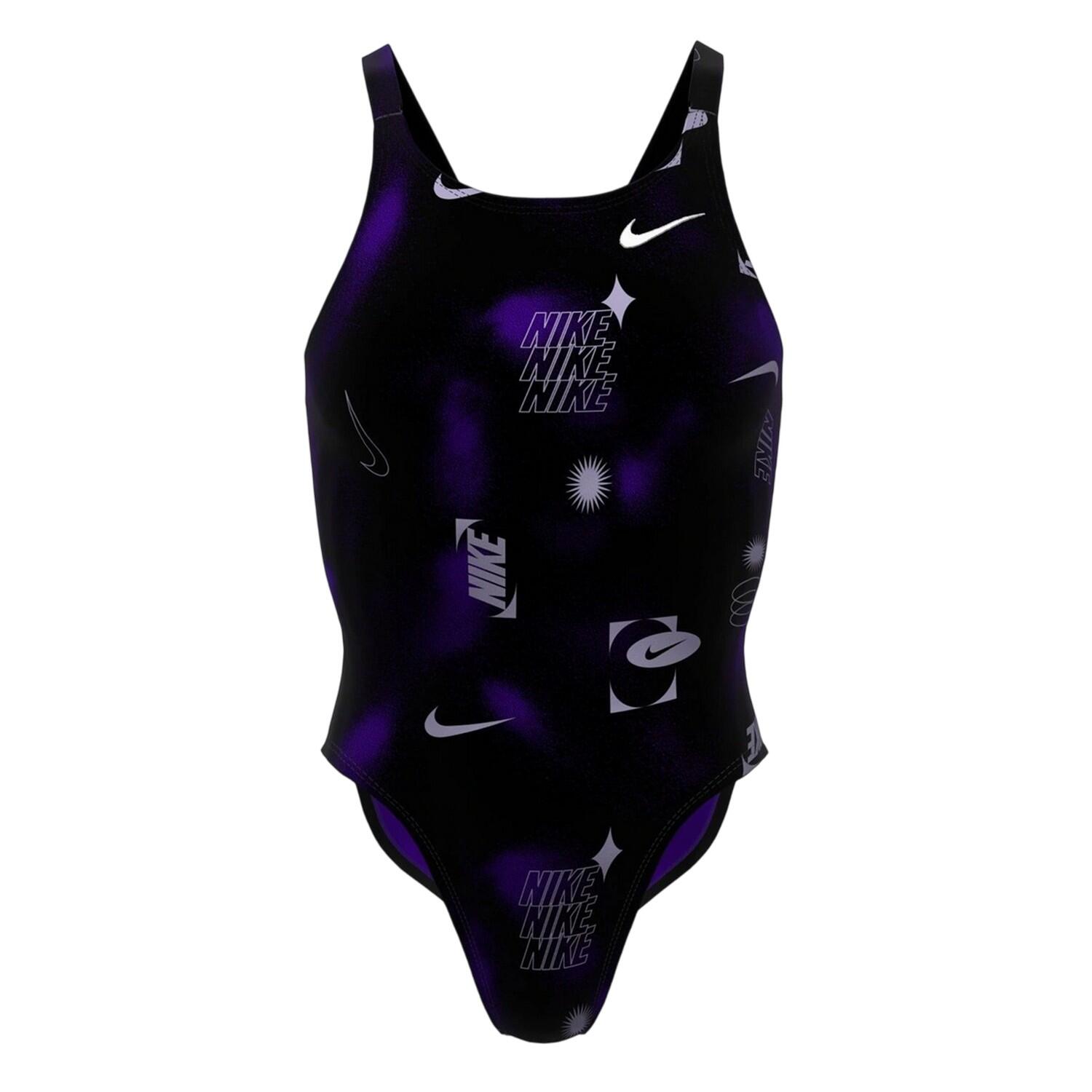 Nike Womens/Ladies Lettering Snug Fit One Piece Swimsuit