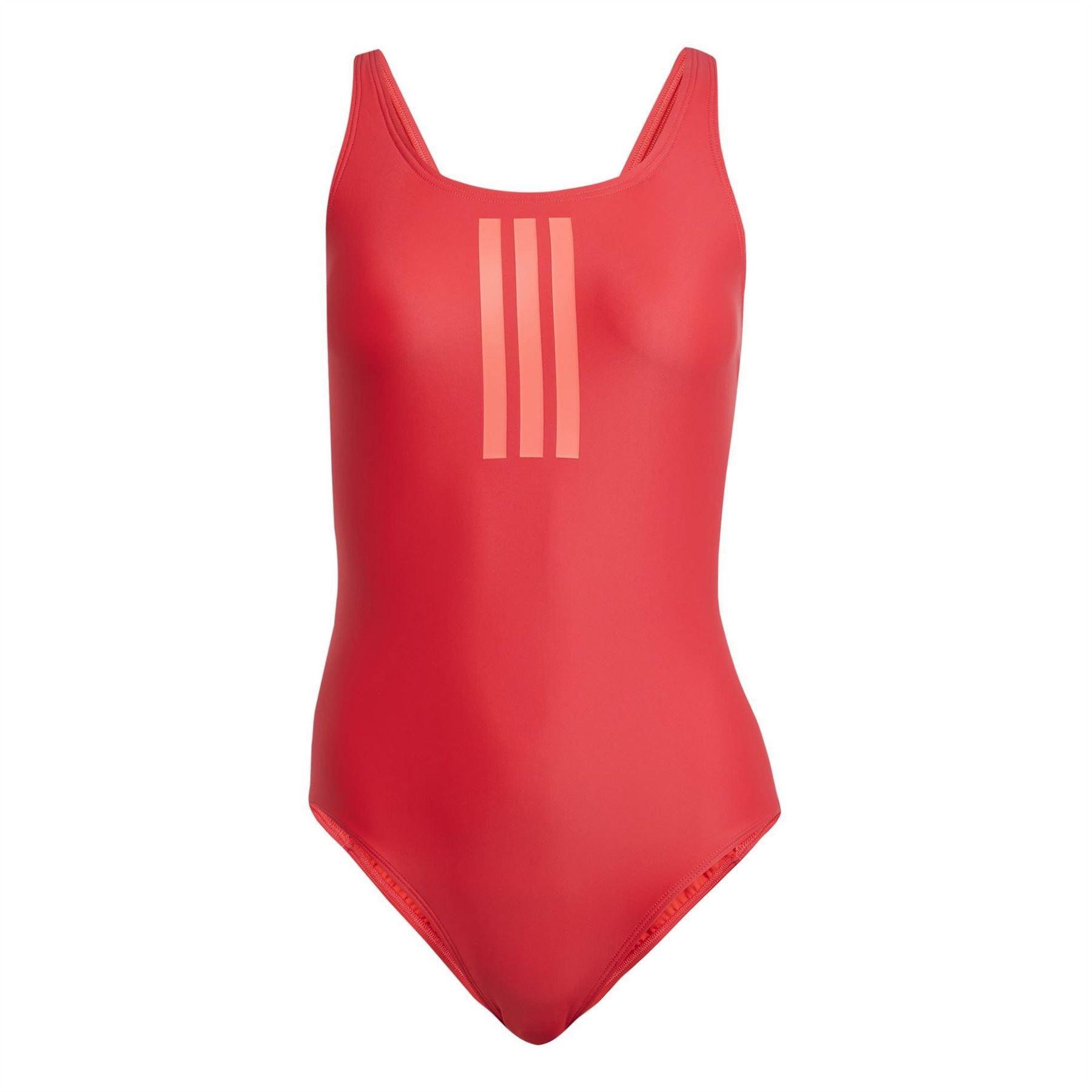 Adidas Womens/Ladies Triple Stripe One Piece Swimsuit