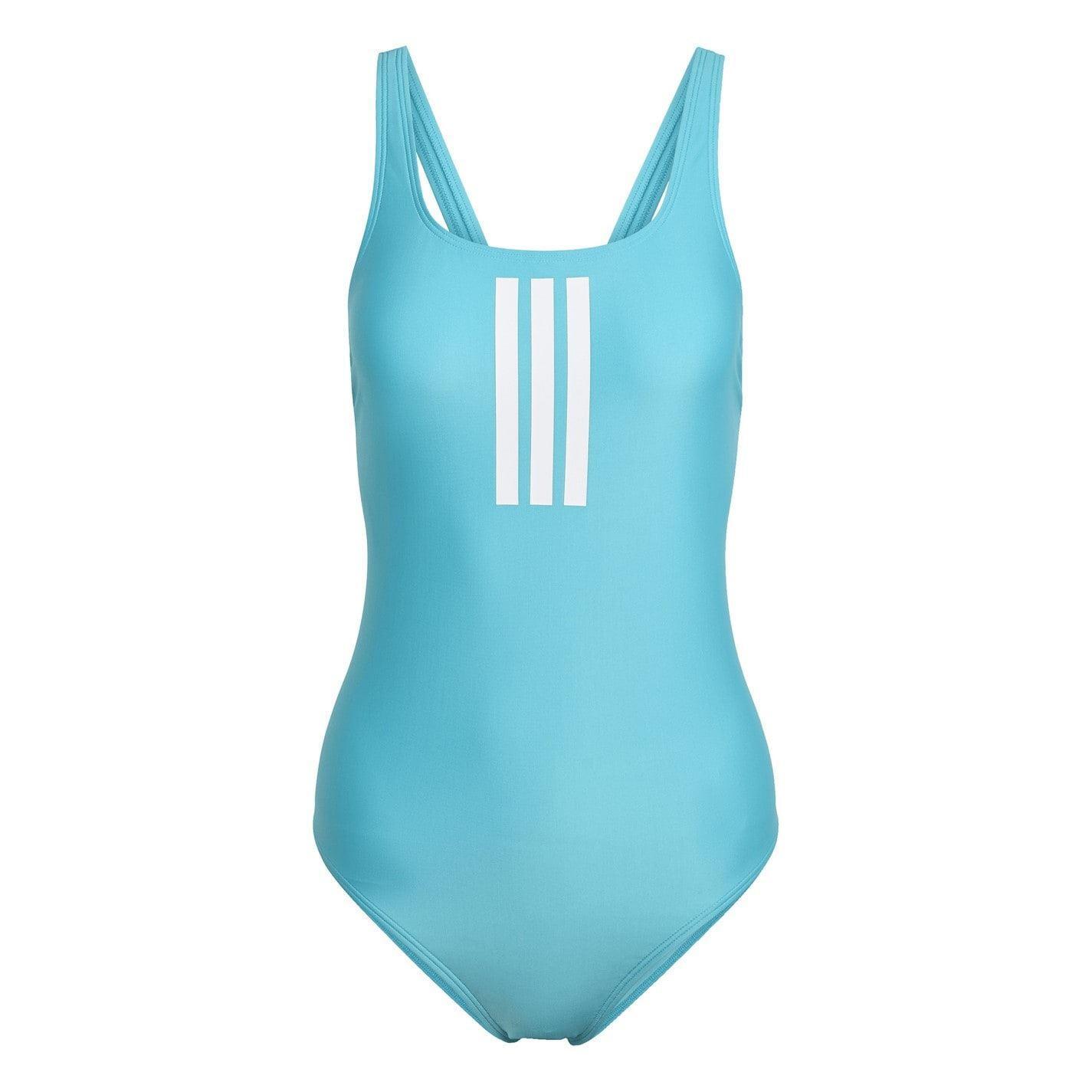 Adidas Womens/Ladies Triple Stripe One Piece Swimsuit