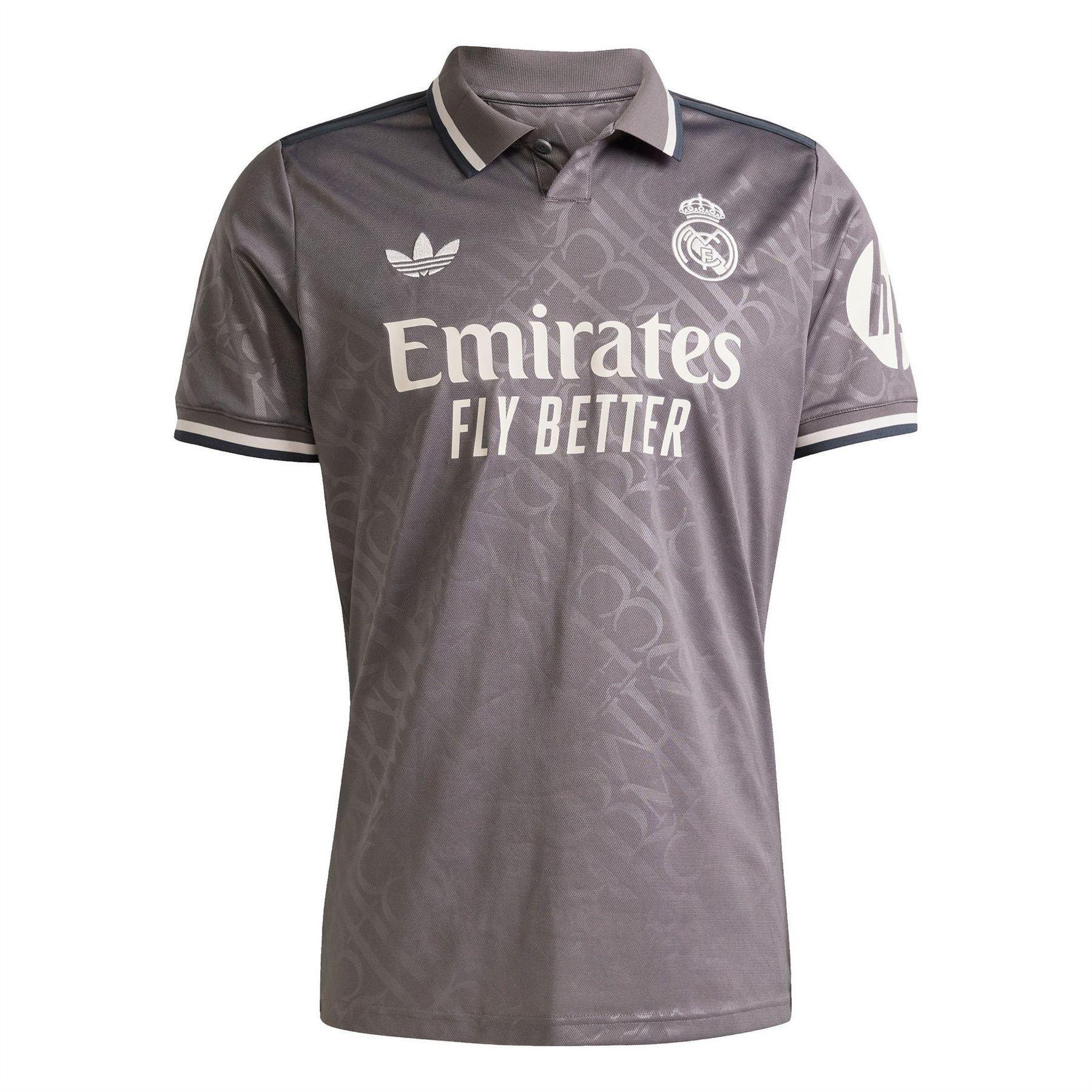 Adidas Mens 24/25 Real Madrid CF Polo Jersey