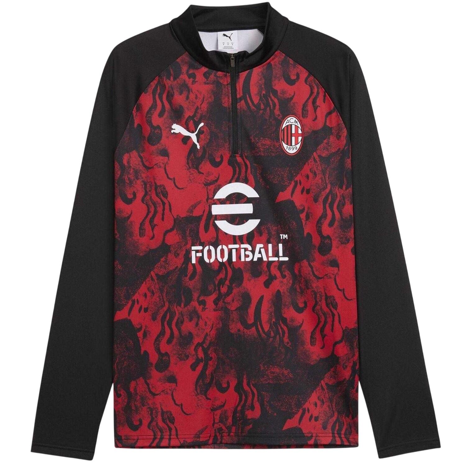 AC Milan Mens 2025 2026 Puma Long-Sleeved Drill Top