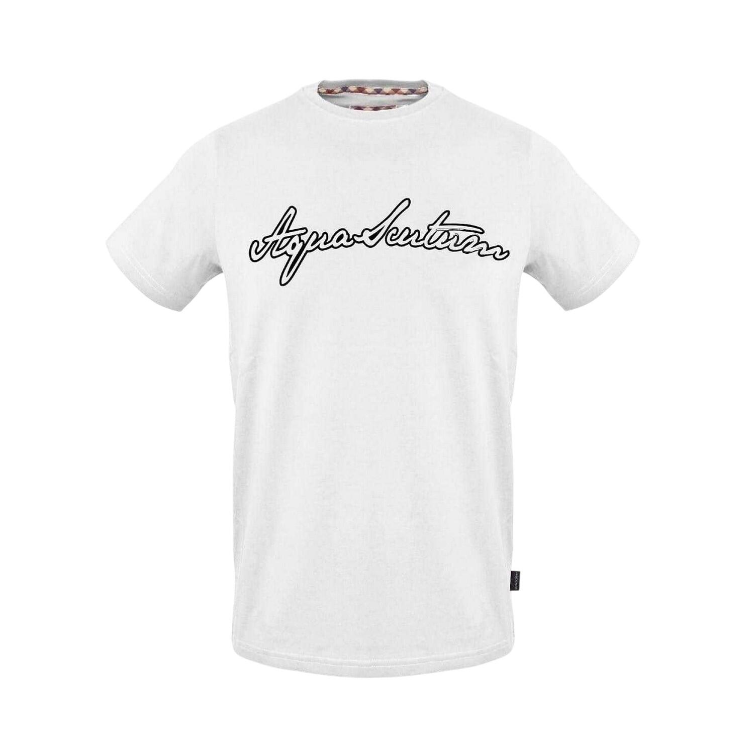 Aquascutum Mens Logo Jersey Crew Neck T-Shirt