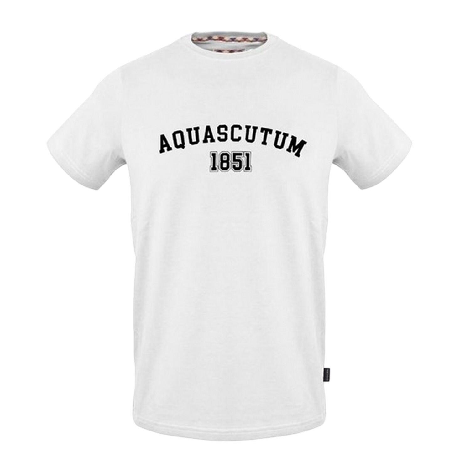 Aquascutum Mens Logo Crew Neck Regular T-Shirt