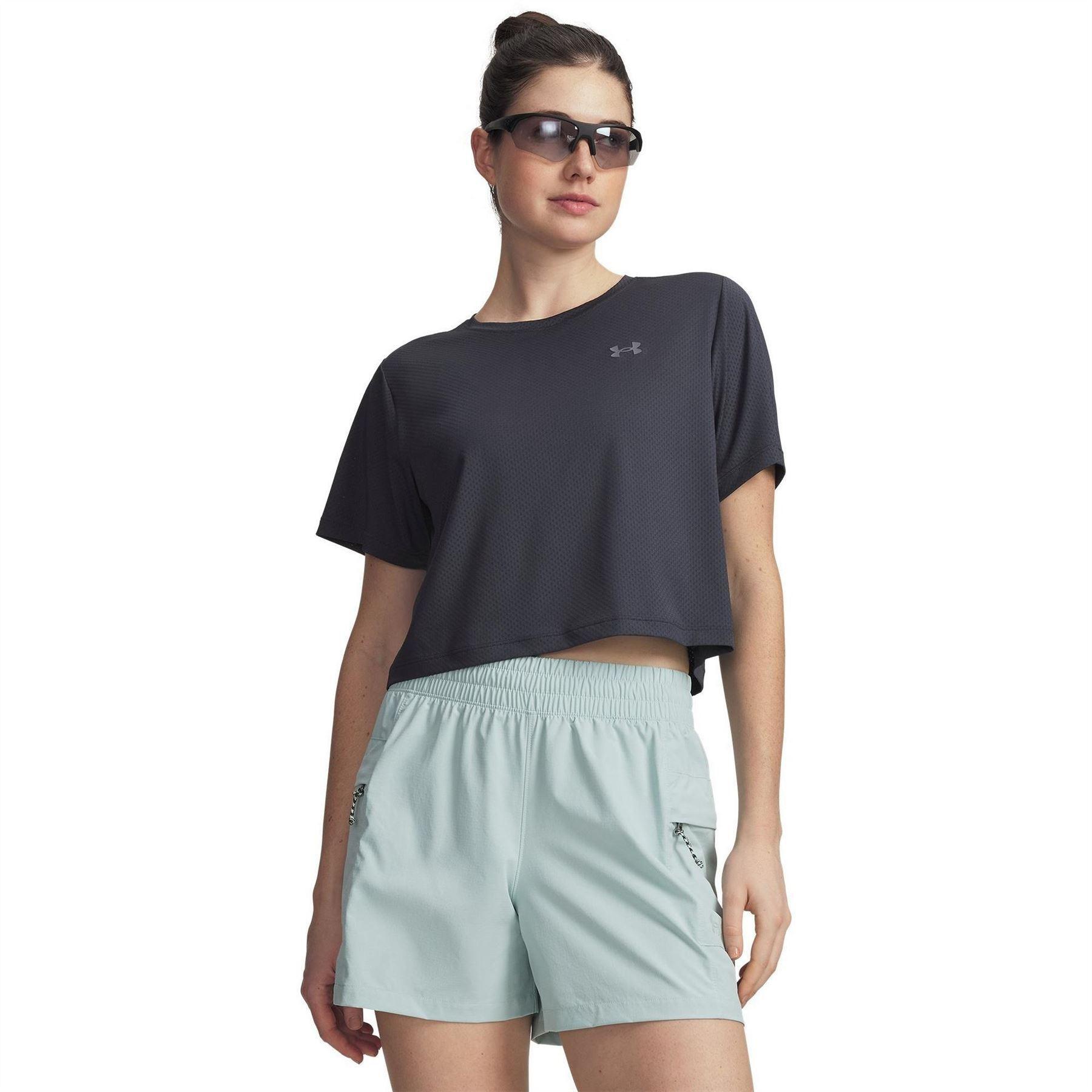 Under Armour Womens/Ladies Explor Trail Run Crop T-Shirt