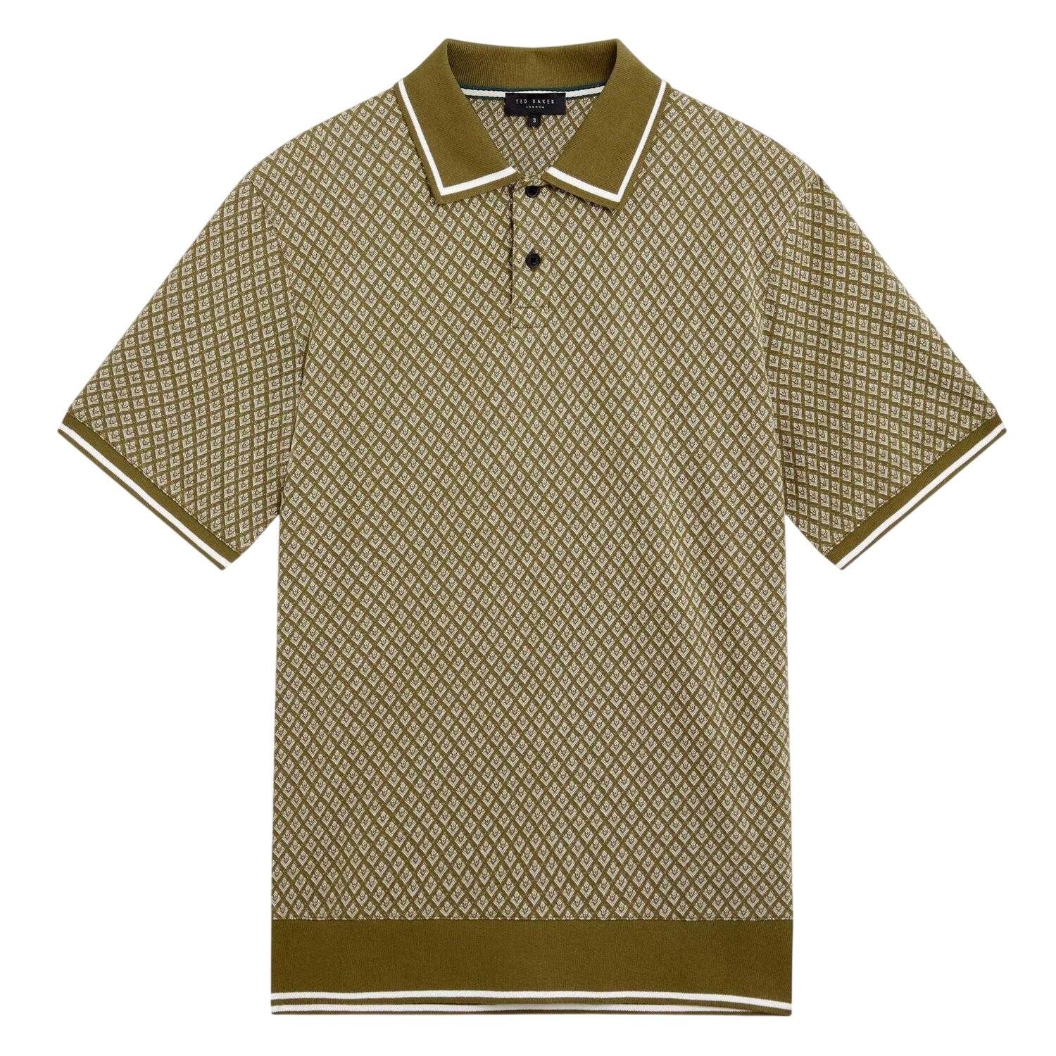Ted Baker Mens Geometric Regular Polo Shirt