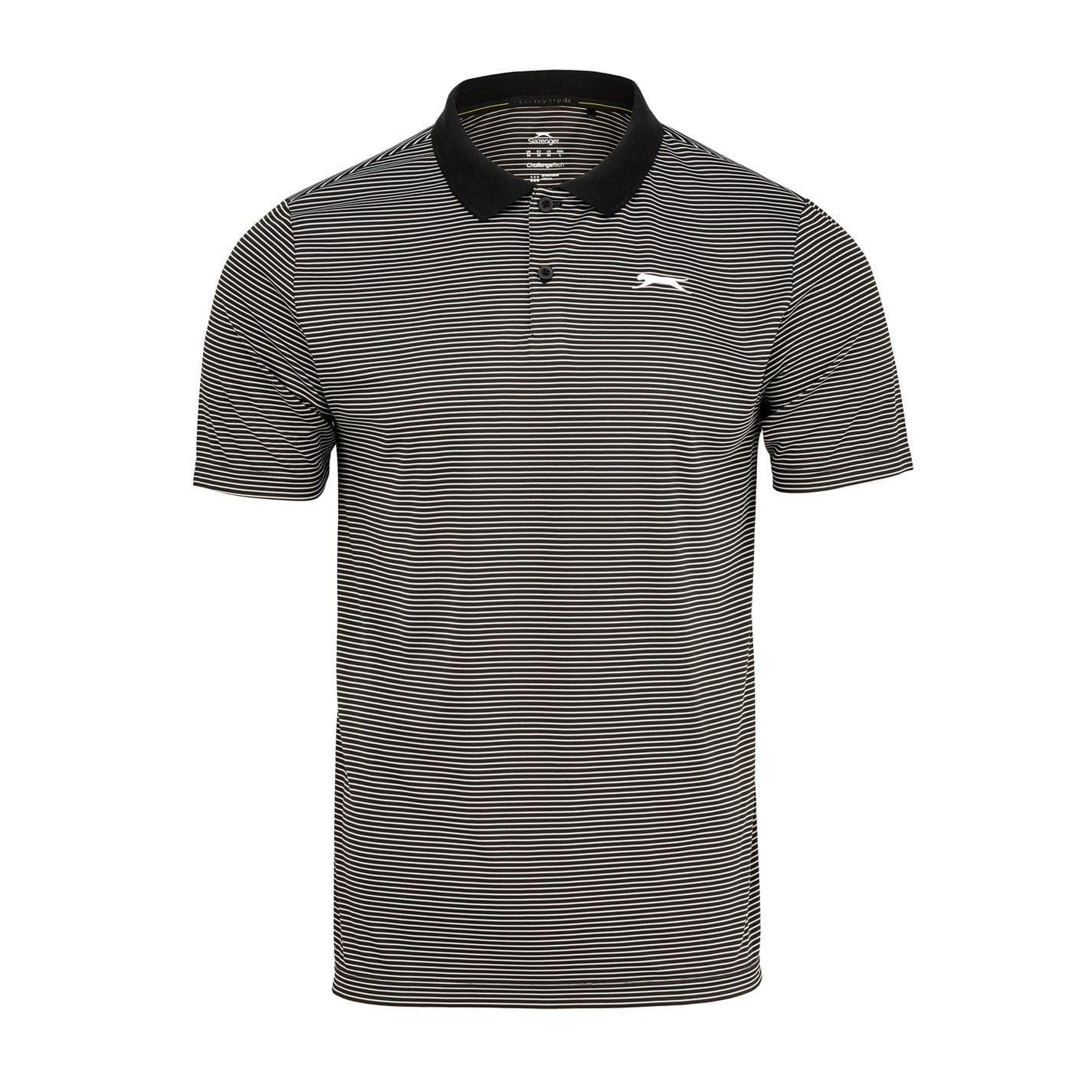 Slazenger Mens Micro-Stripe Golf Polo Shirt