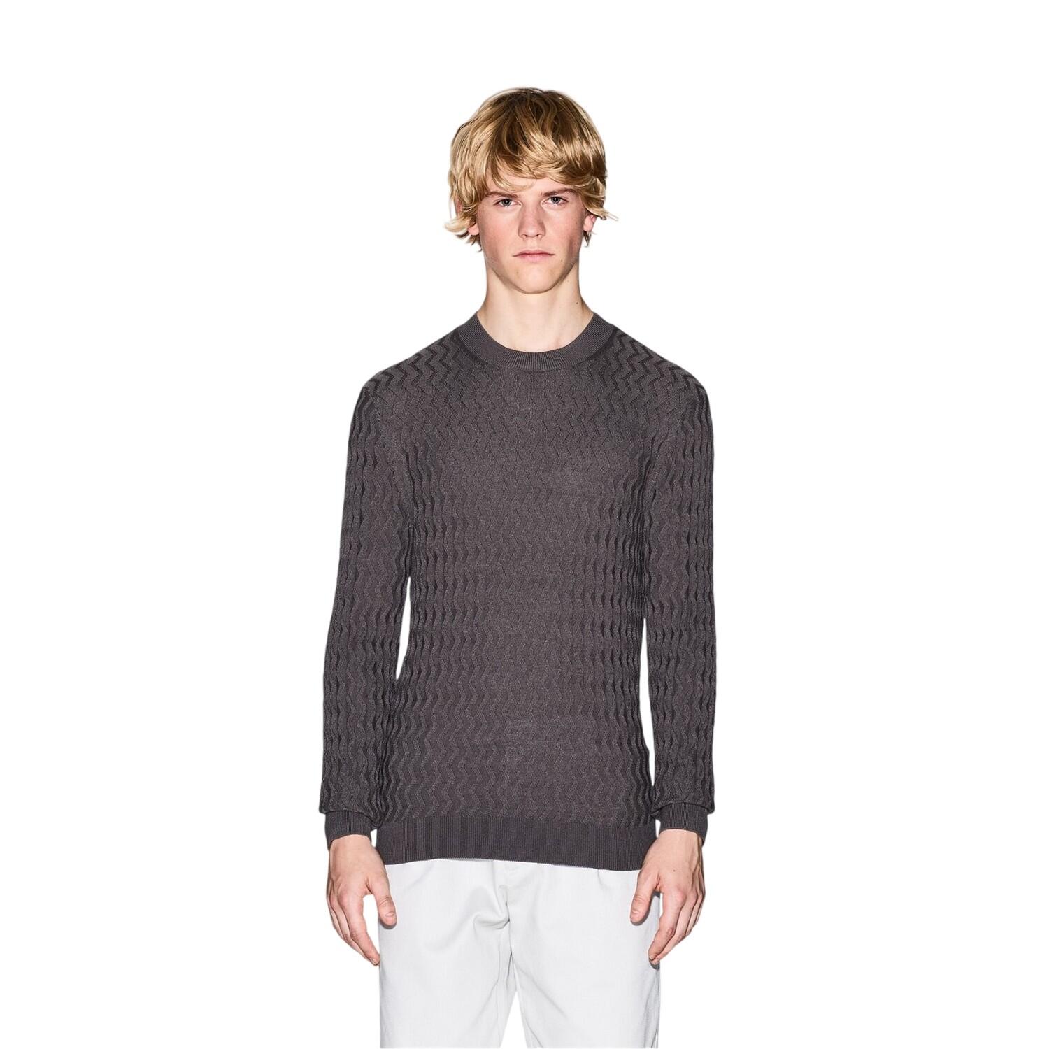 Armani Exchange Mens Textured Knit Pullover