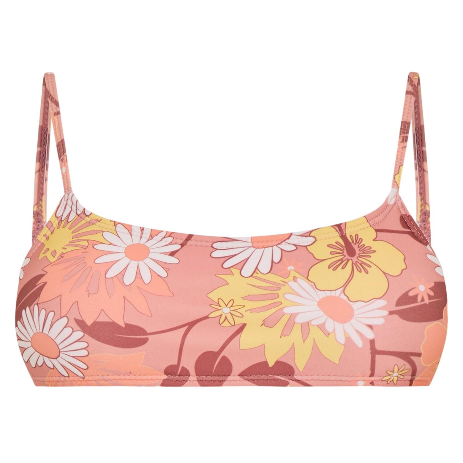 Brave Soul Womens/Ladies Floral Square Neck Bikini Top