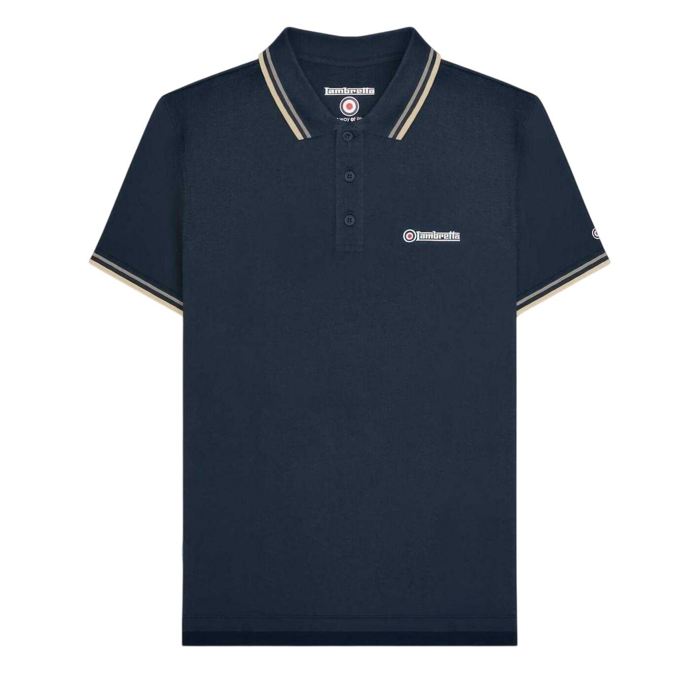 Lambretta Mens Tipped Polo Shirt