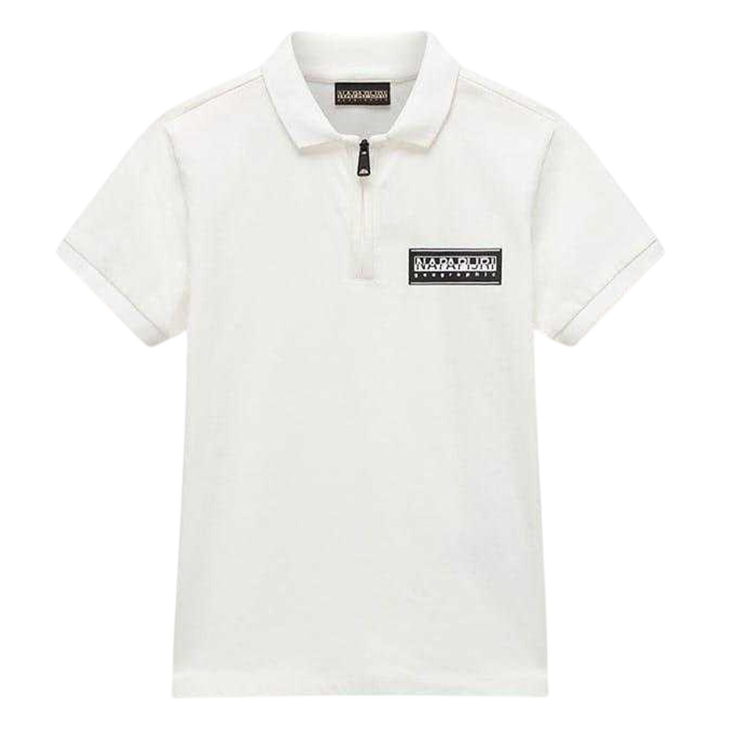 Napapijri Mens Zip Neck Regular Polo Shirt