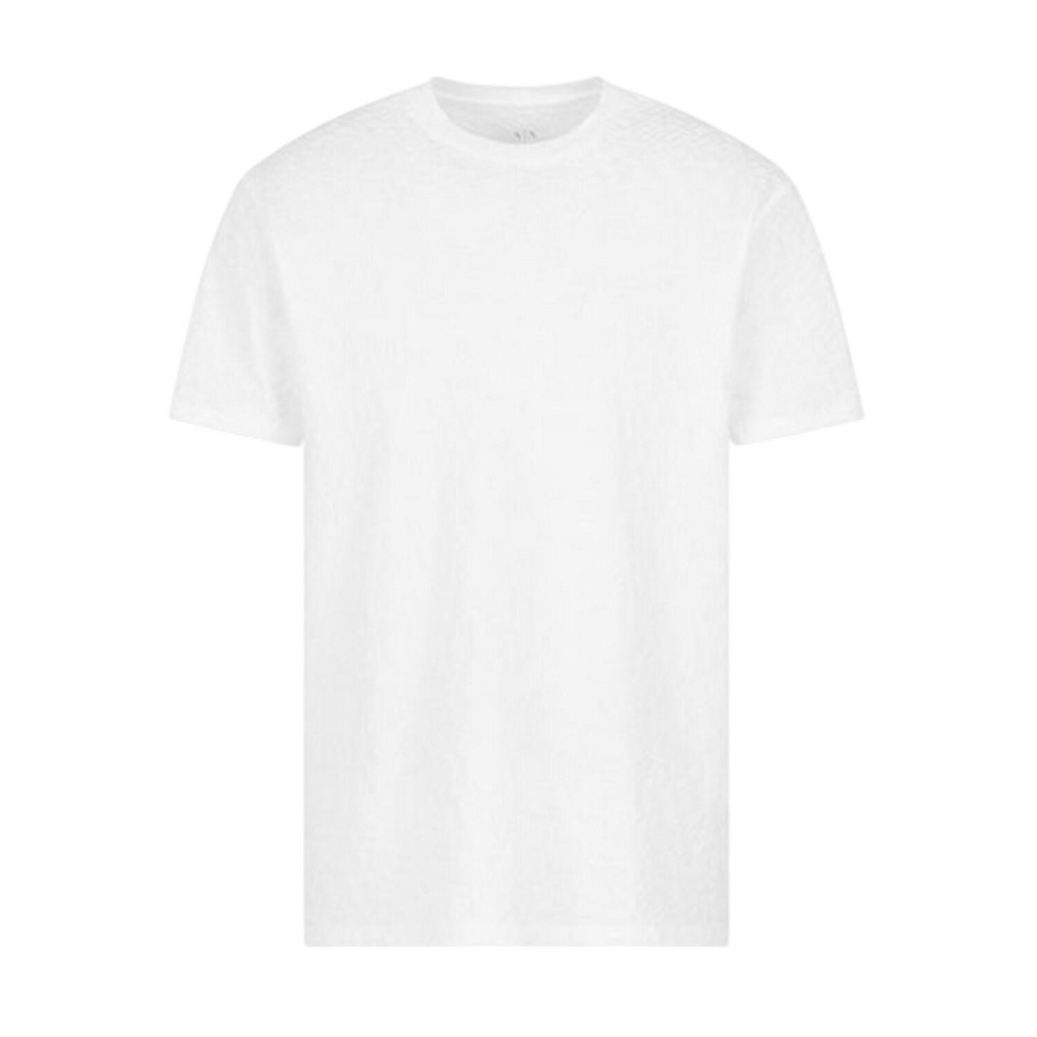 Armani Exchange Mens Textured Crew Neck Regular T-Shirt