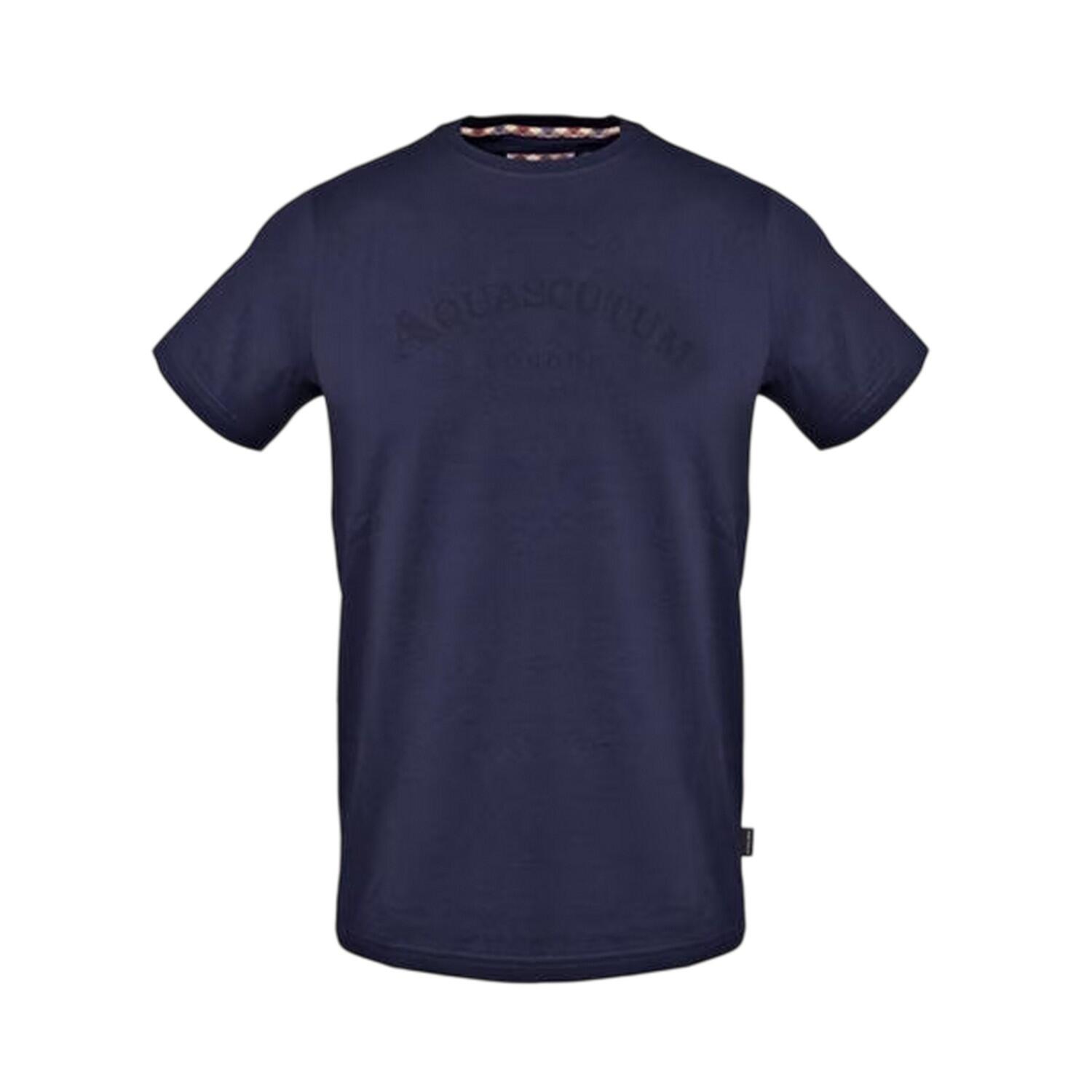 Aquascutum Mens Arched Logo Crew Neck Regular T-Shirt