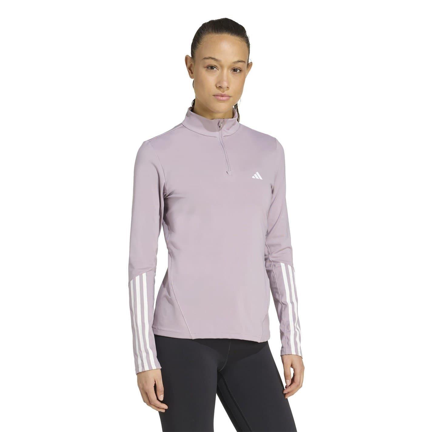 Adidas Womens/Ladies Hyperglam Zip Neck Gym Top