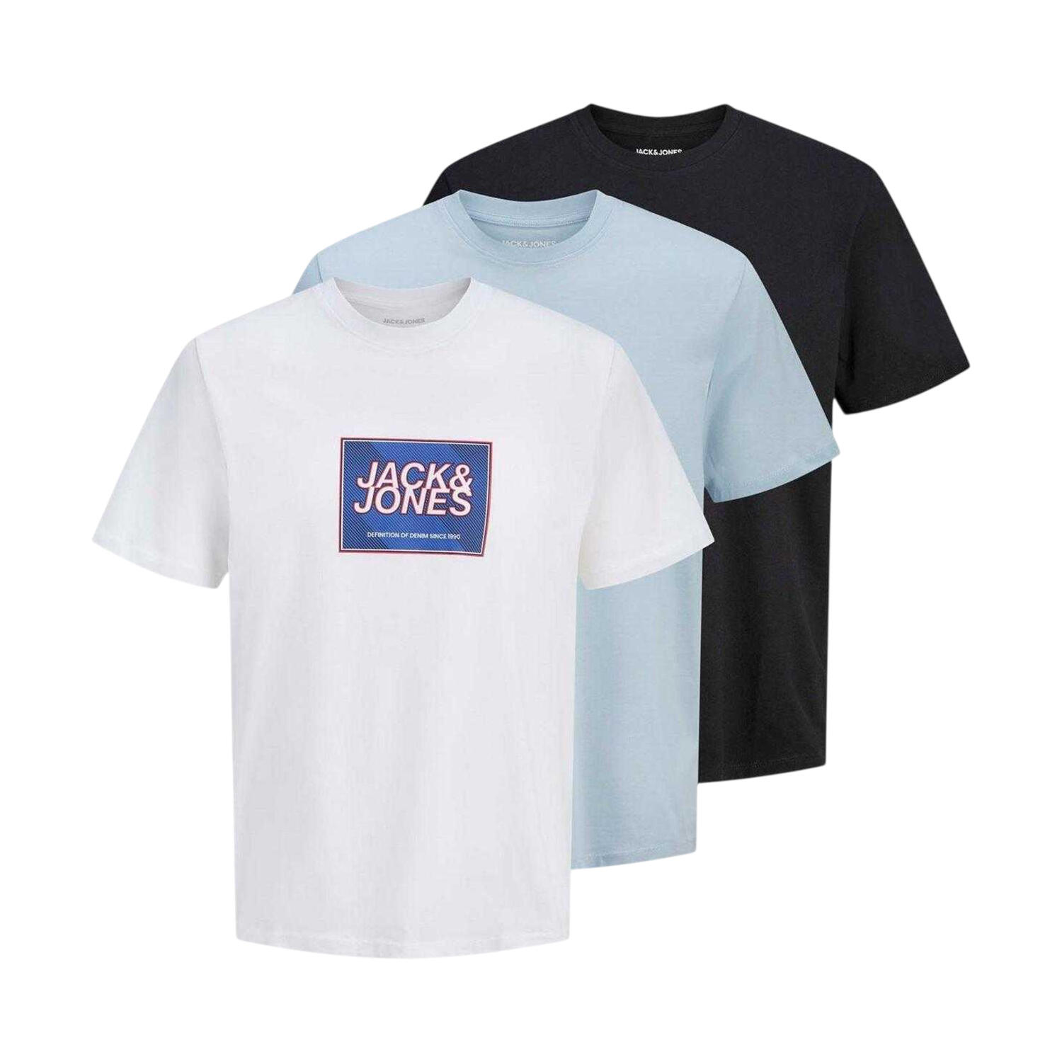 Jack And Jones Childrens/Kids Logo T-Shirt (Pack of 3)