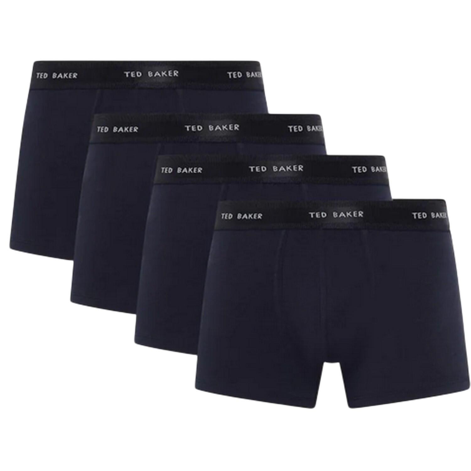 Ted Baker Mens Plain Boxer Shorts (Pack of 4)