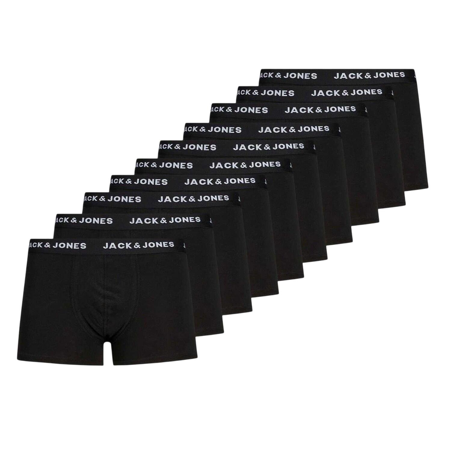 Jack And Jones Mens Cotton Blend Boxer Shorts (Pack of 10)