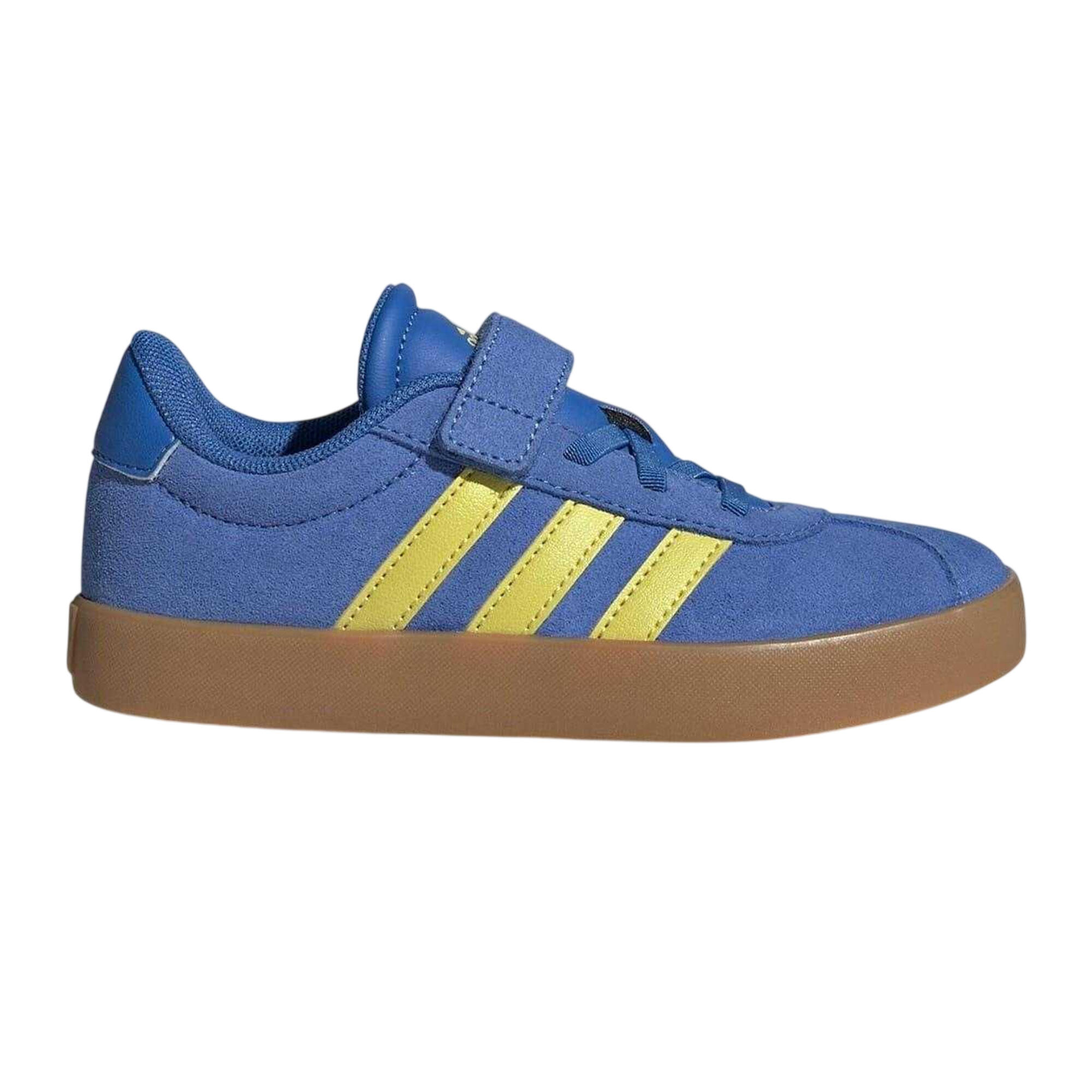 Adidas Boys VL Court 3.0 3 Stripes Suede Trim Trainers