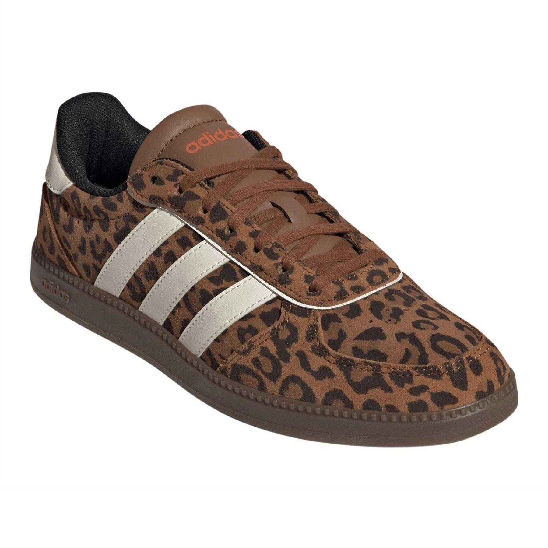 Adidas Womens/Ladies Leopard Print Leather Shoes
