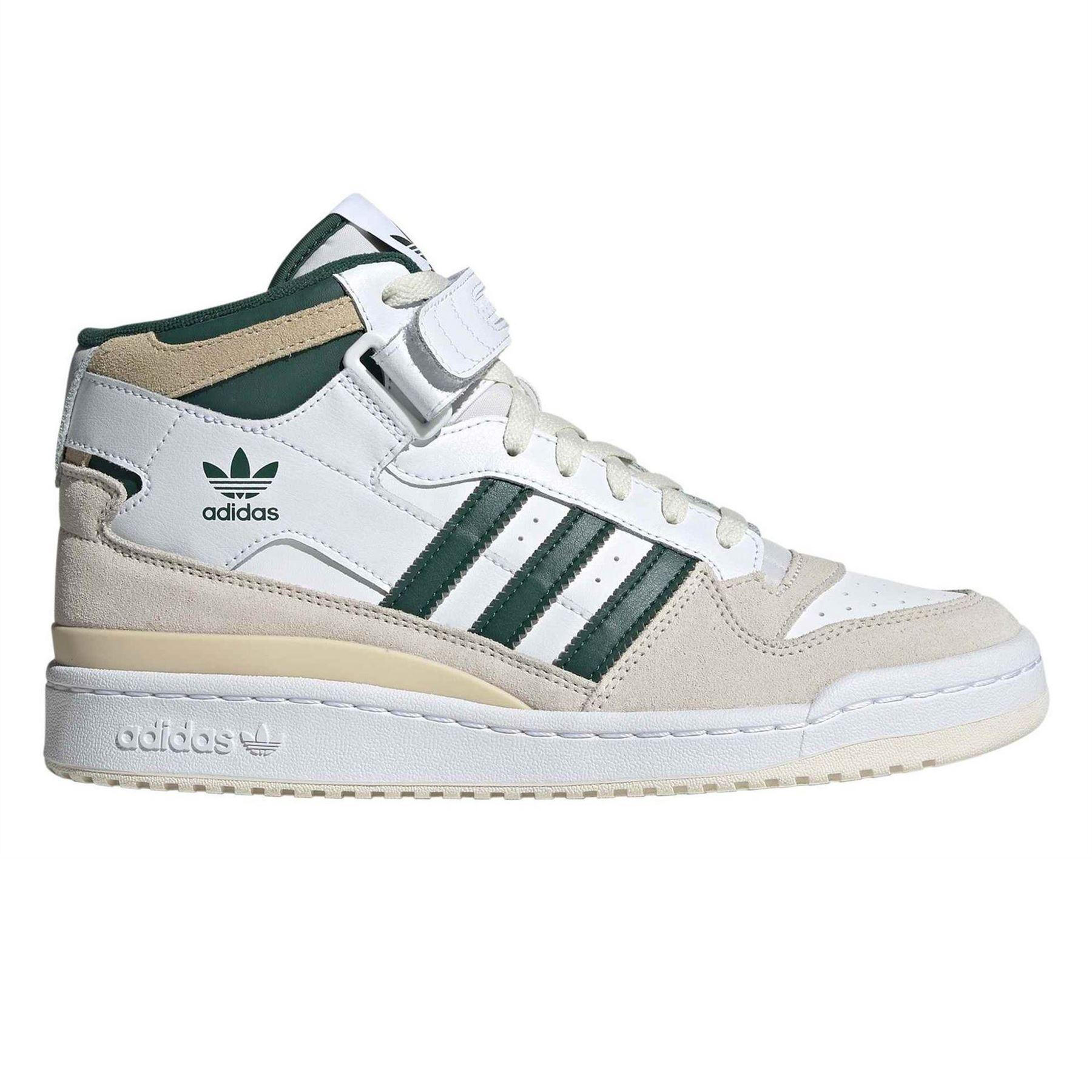 Adidas Mens Forum Leather Mid Cut Trainers