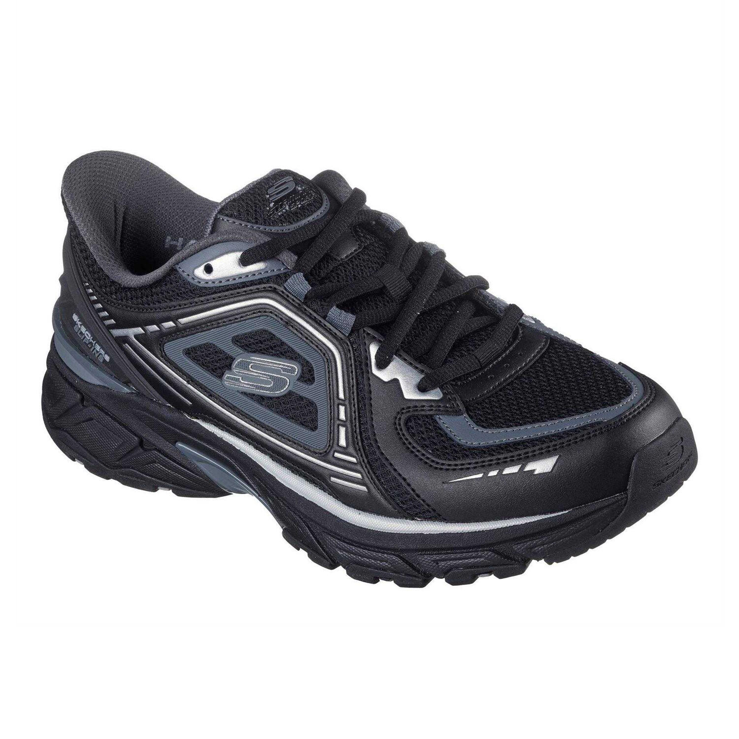 Skechers Mens Mesh Metallic Insert Trainers