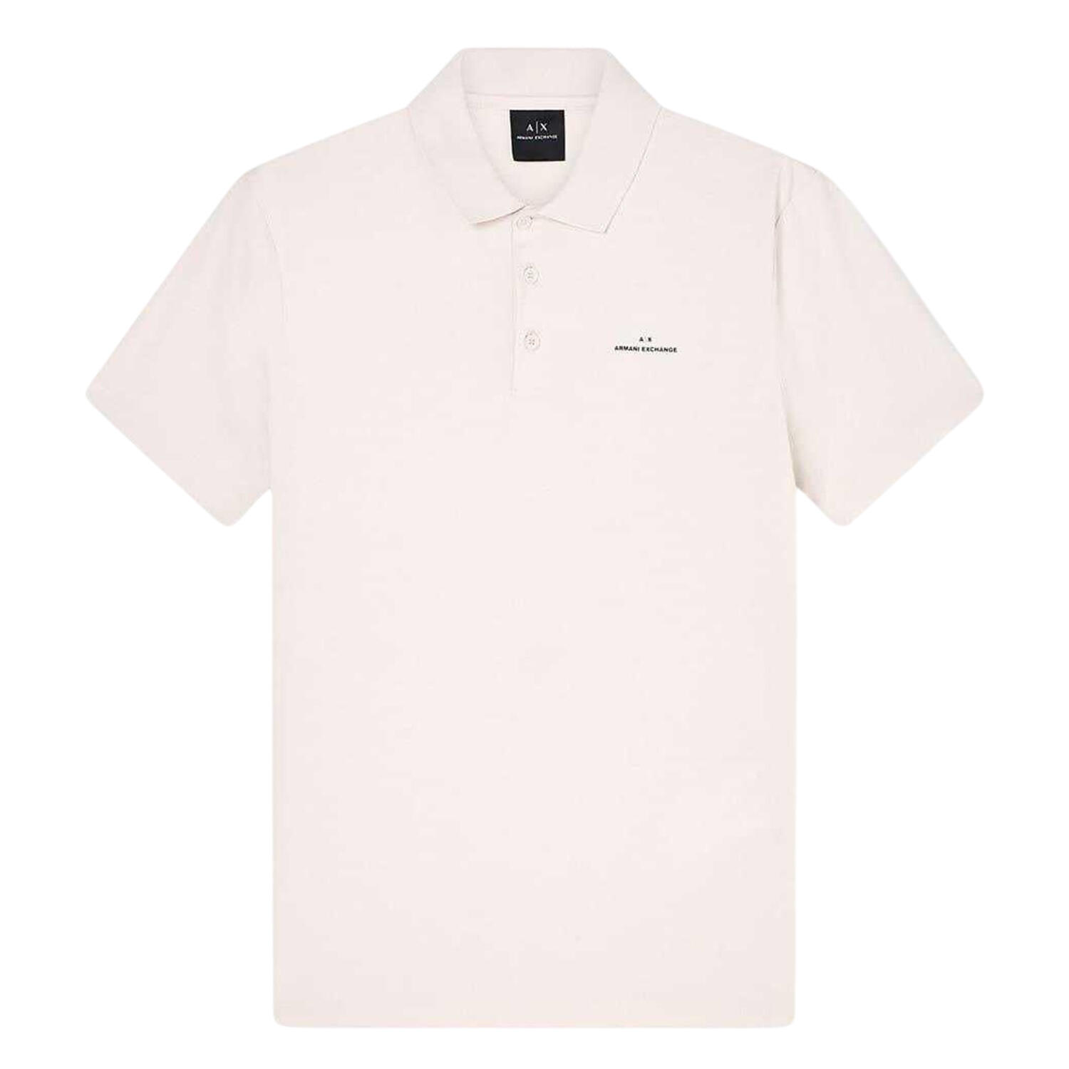 Armani Exchange Mens Collared Short-Sleeved Polo Shirt