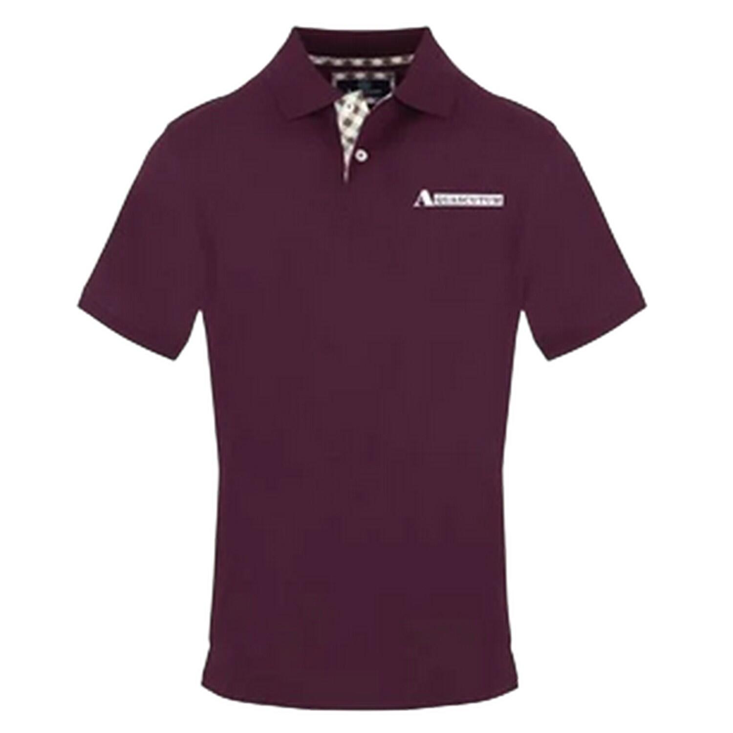 Aquascutum Mens Collared Short-Sleeved Polo Shirt
