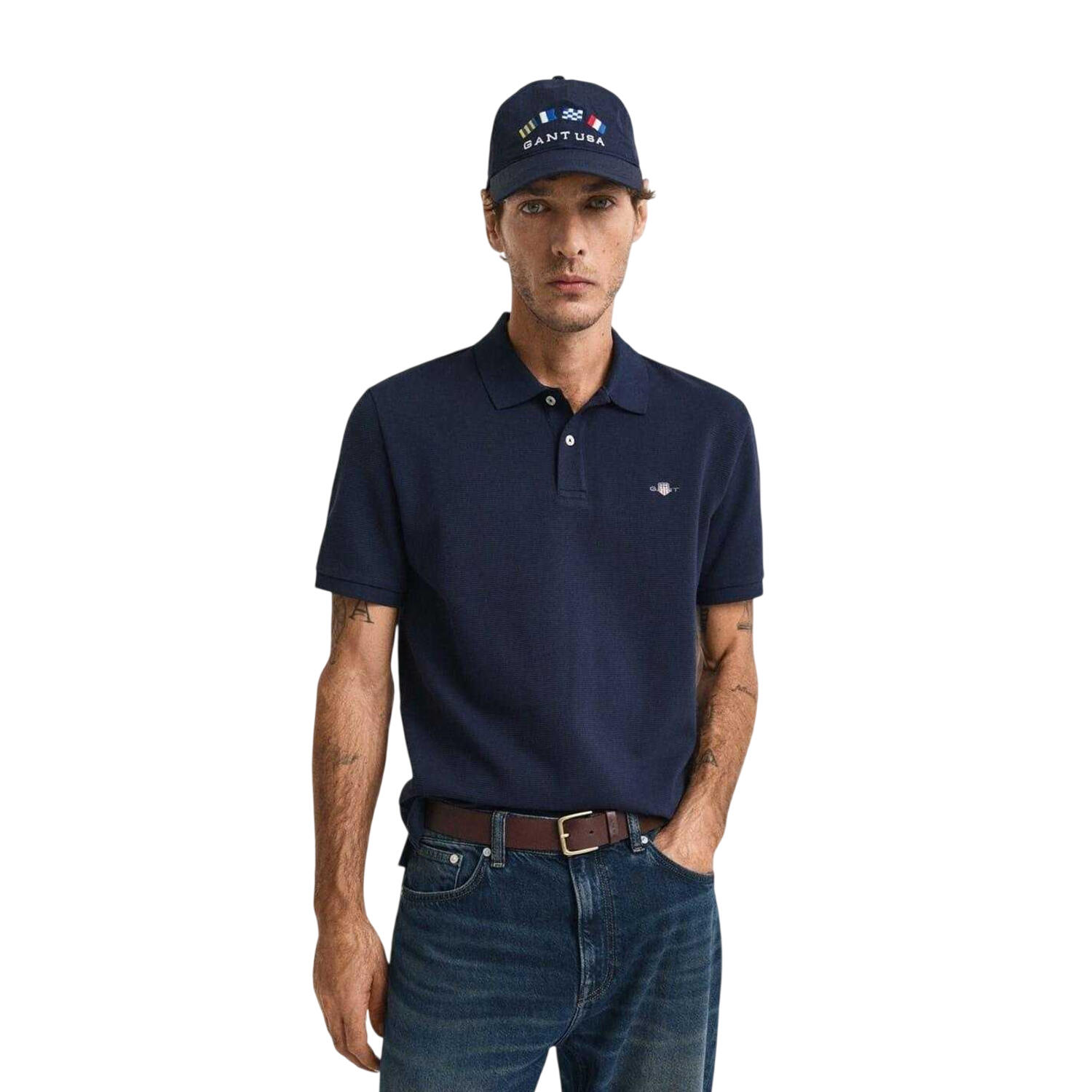 Gant Mens Cotton Regular Polo Shirt