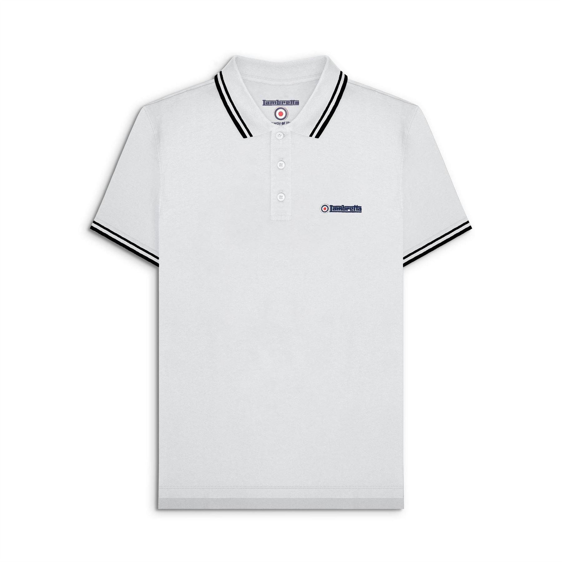 Lambretta Mens Tipped Polo Shirt
