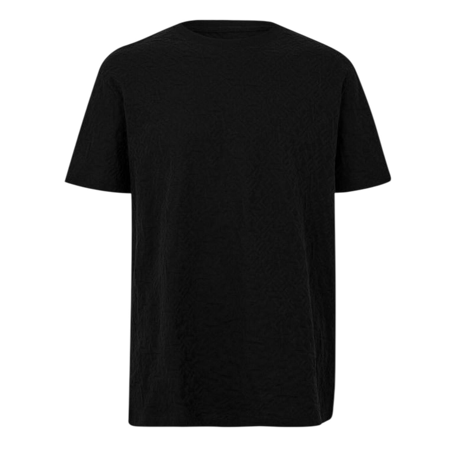 Armani Exchange Mens Textured Crew Neck Regular T-Shirt