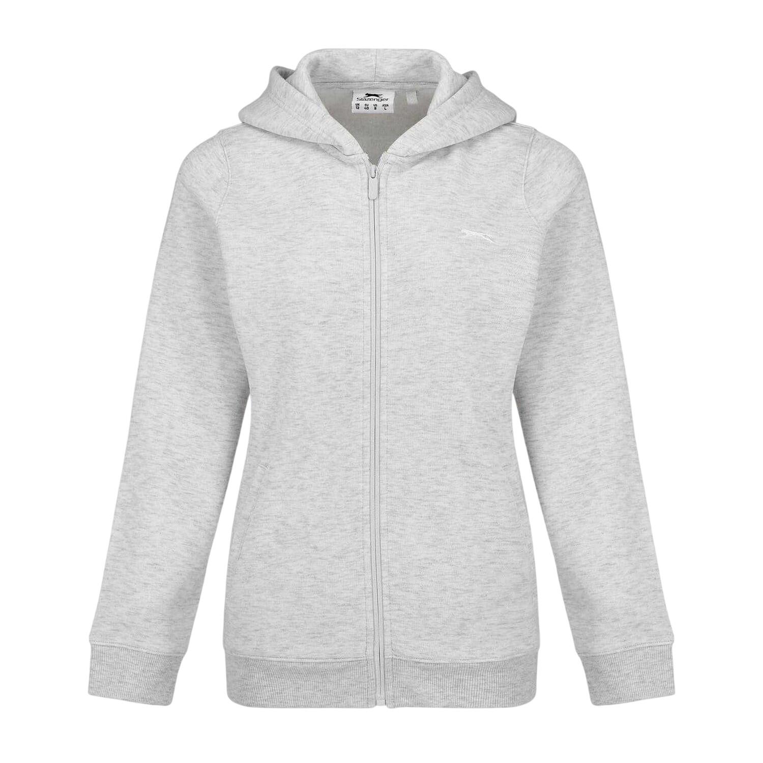 Slazenger Womens/Ladies Logo Fitted Full Zip Hoodie