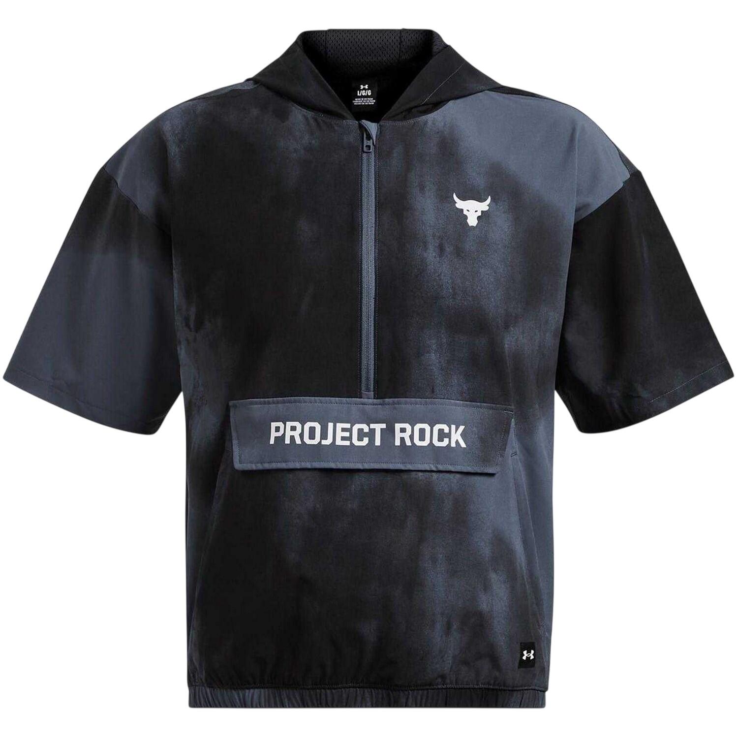 Under Armour Mens Project Rock Short-Sleeved Hoodie
